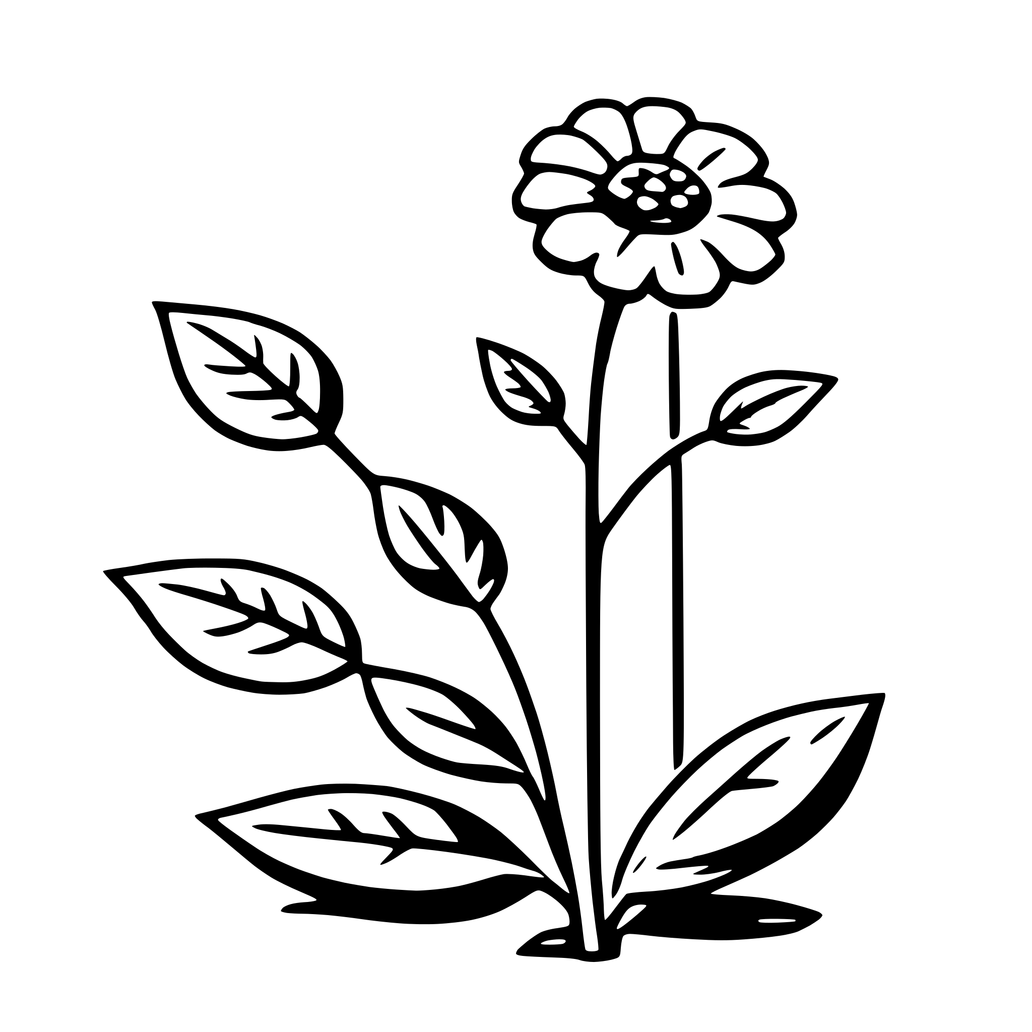 AI-generated SVG of a leaflet