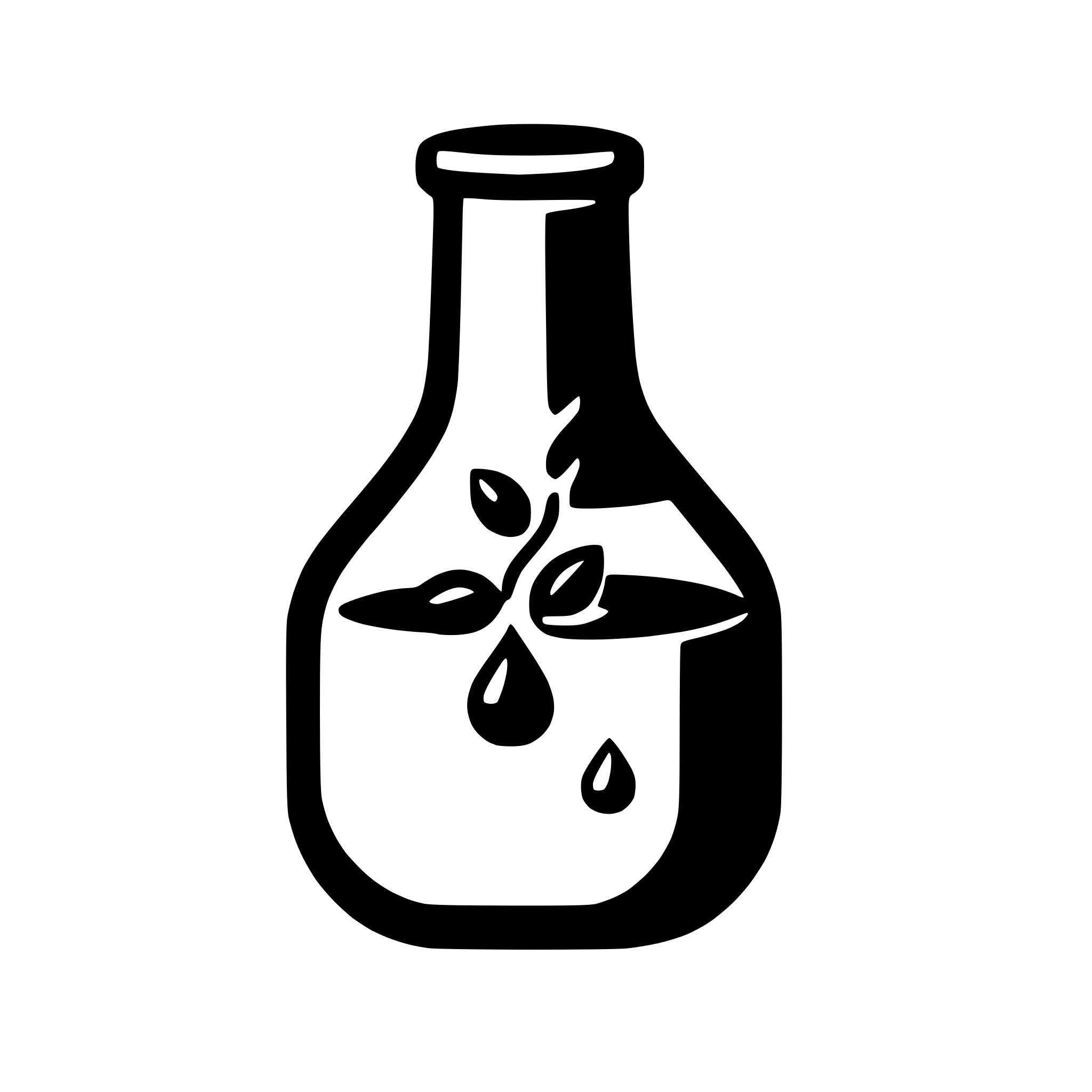 AI-generated SVG of 'flask with bubbling liquid'
