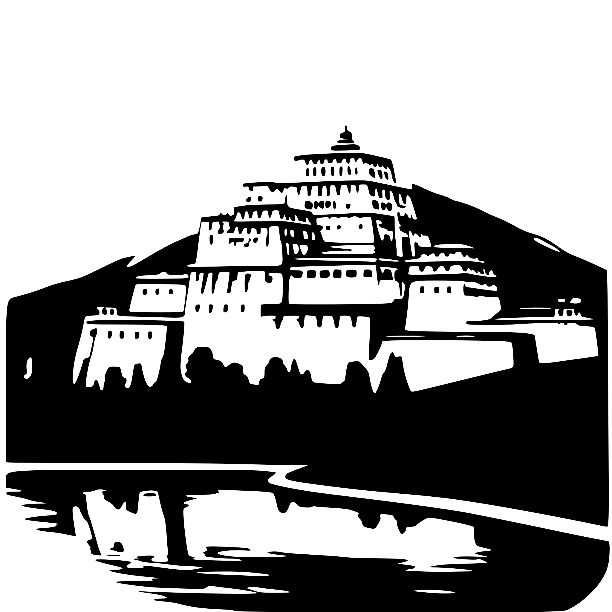 AI-generated SVG of 'potala palace tibet'
