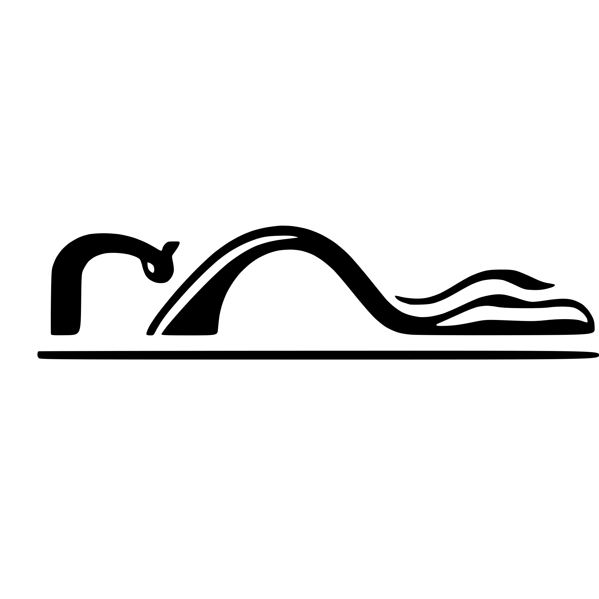AI-generated SVG of a a minimalist, abstract art nouveau logo of a long sinuous regal all-black eel wearing a long flowing wig.