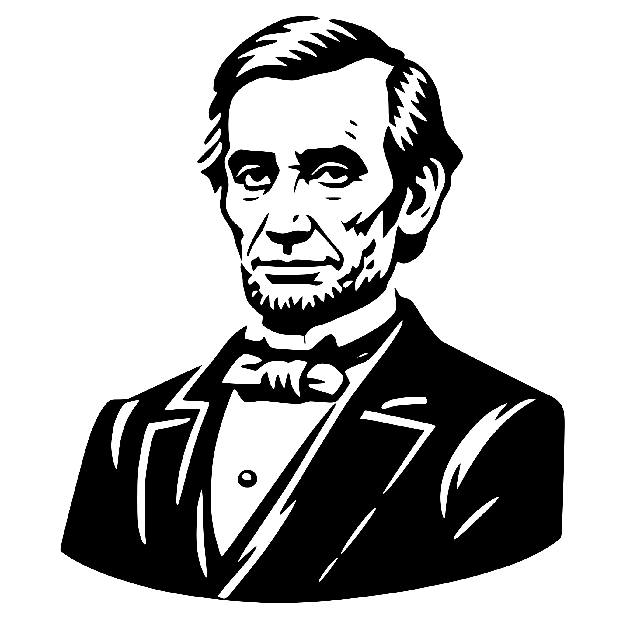 AI-generated SVG of a abraham lincoln