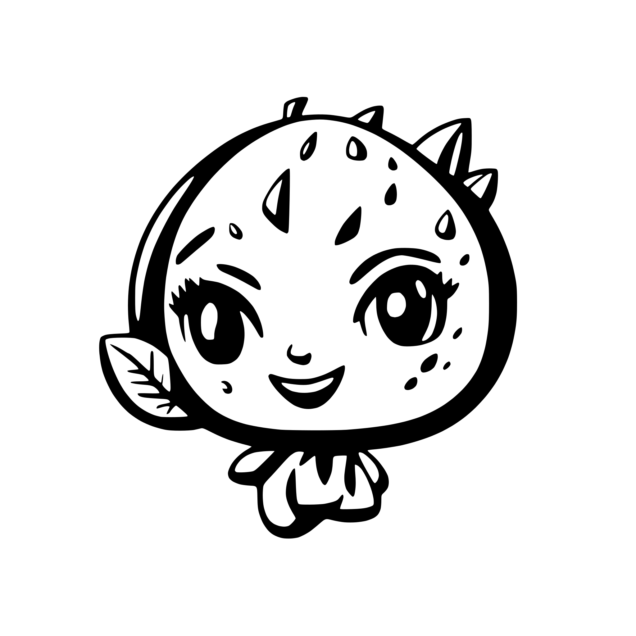 AI-generated SVG of a mango