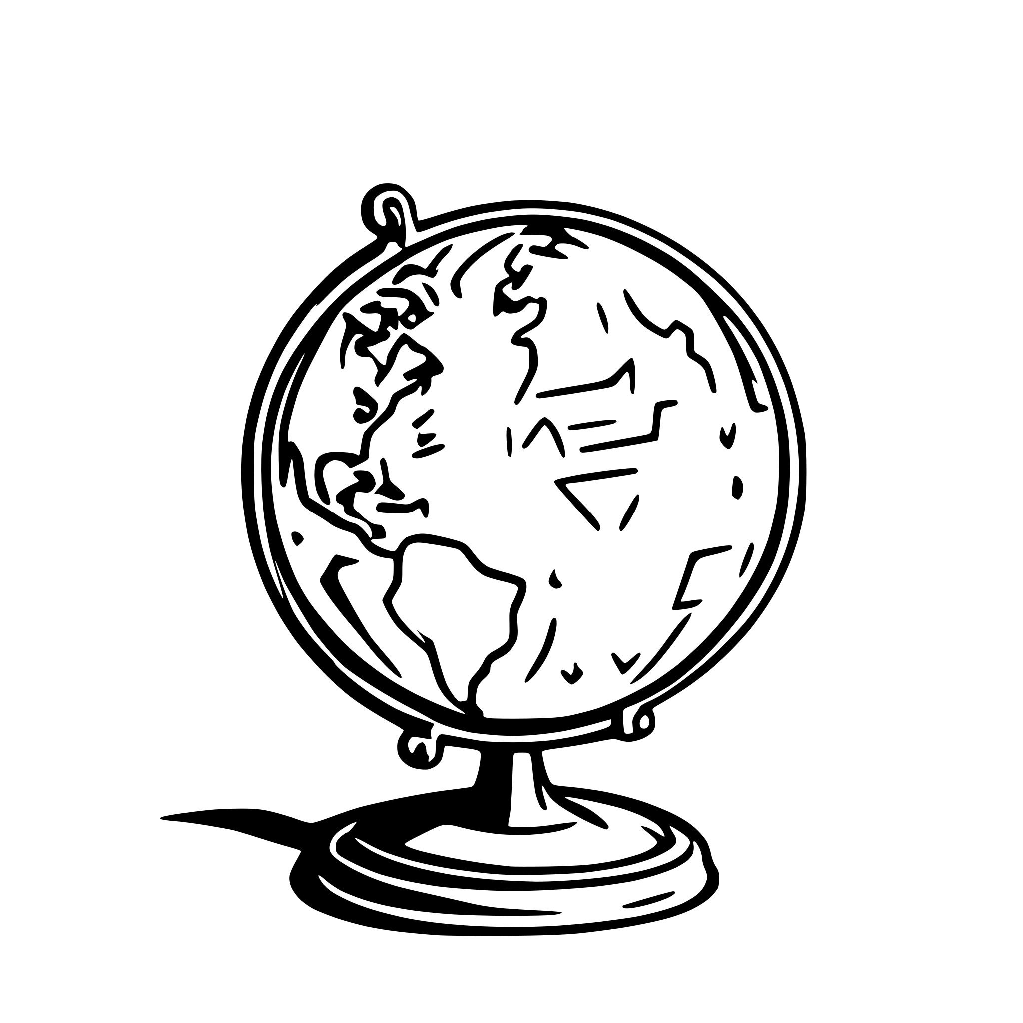 AI-generated SVG of a "A globe with research papers flying around it like satellites, symbolizing the global recognition that comes with publishing in Scopus indexed journals. The globe should be detailed, with a modern, clean look, and the flying papers should create a dynamic sense of motion."
