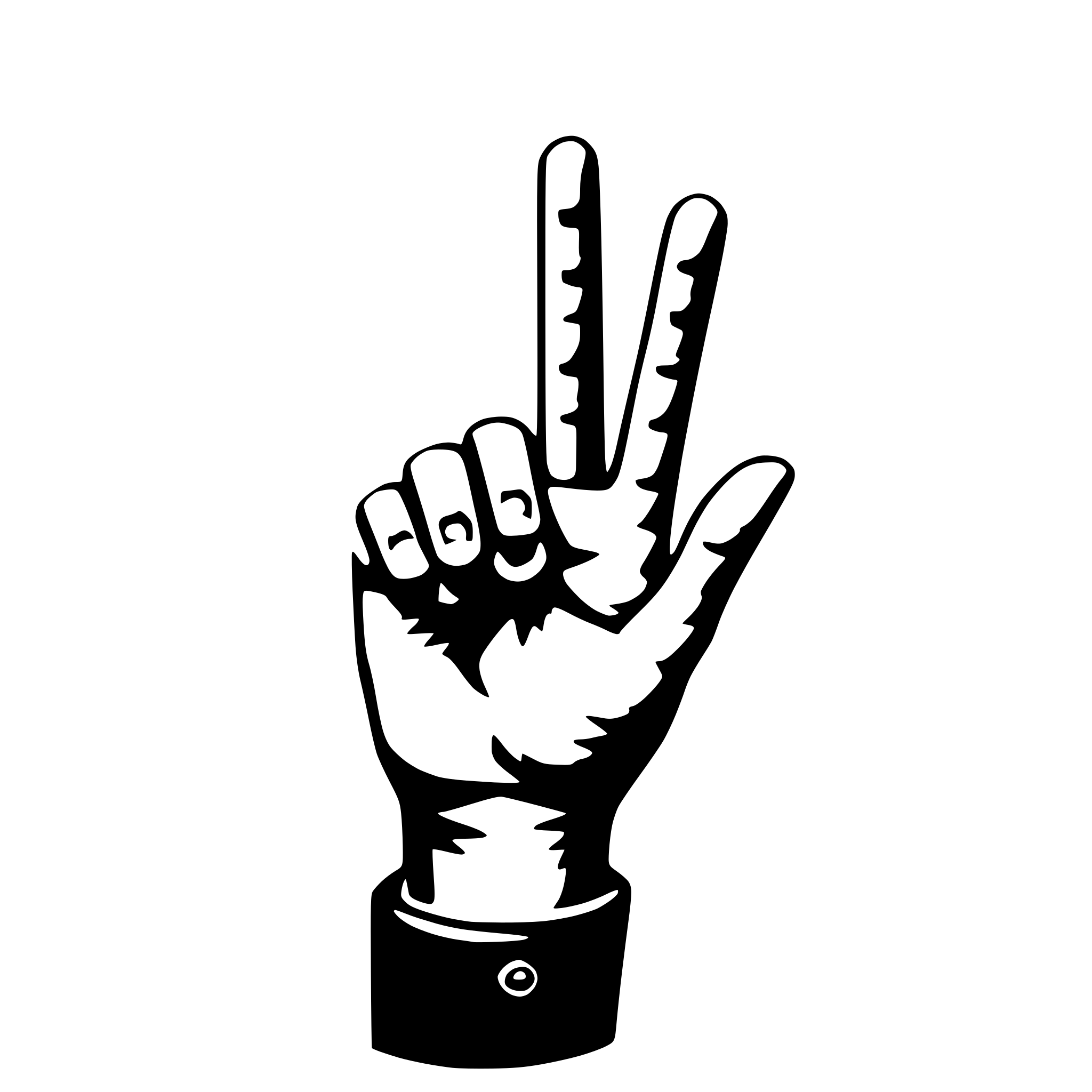 AI-generated SVG of a A hand gesture doing "this" sign