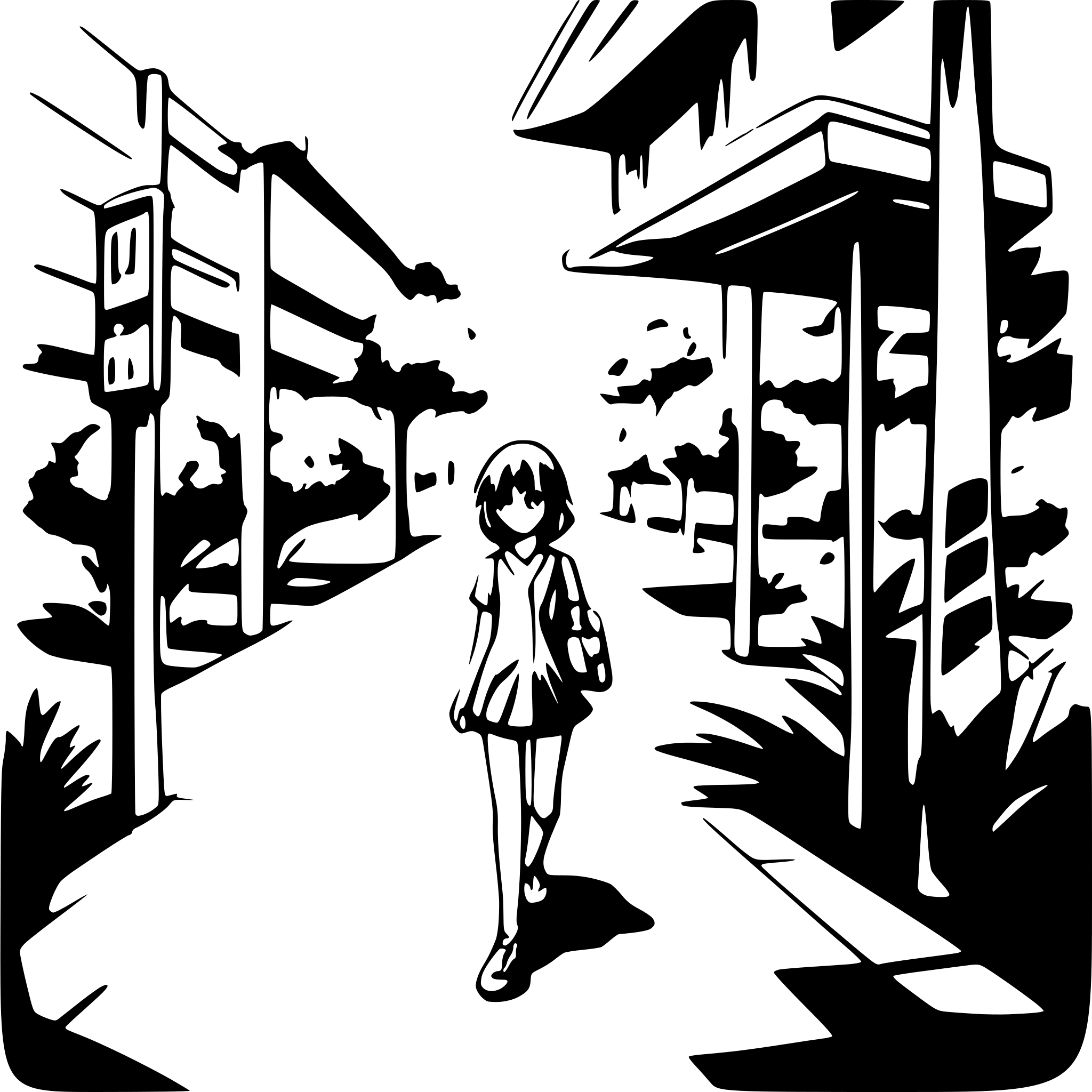 AI-generated SVG of a Pedestrian Movement: Dedicated walkways, shaded pathways, and green corridors ensure pedestrian safety and comfort.