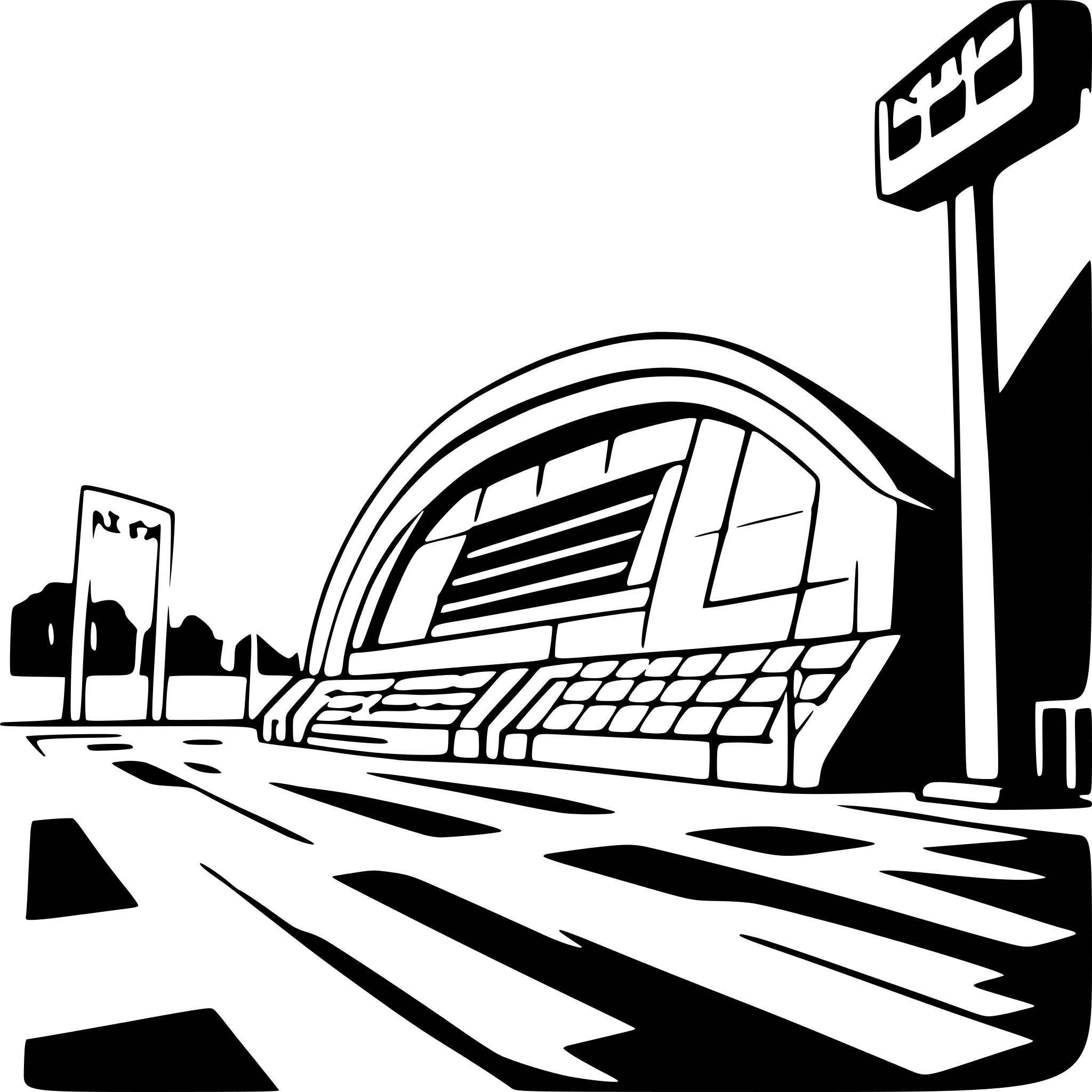 AI-generated SVG of a a football stadium