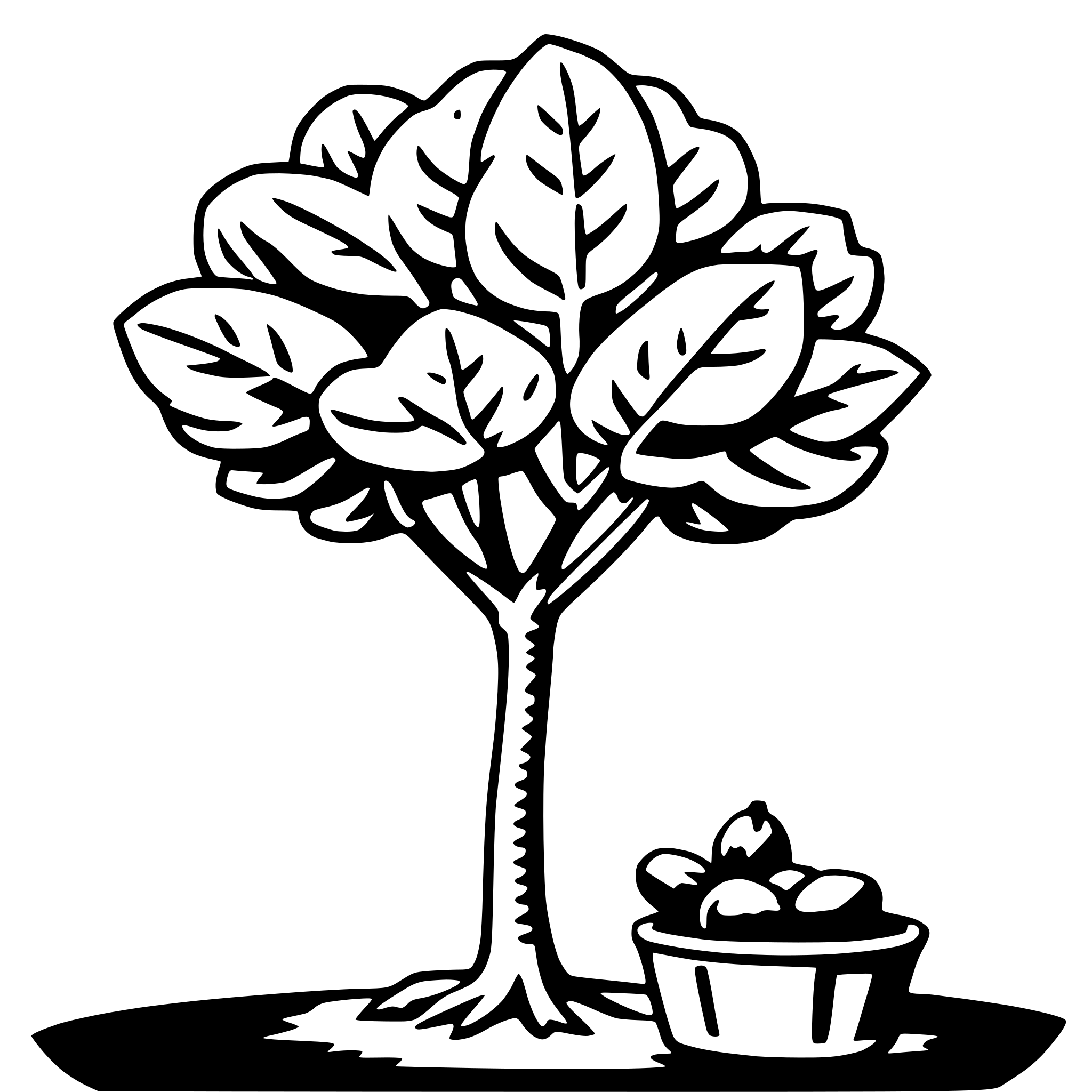 AI-generated SVG of a fig tree