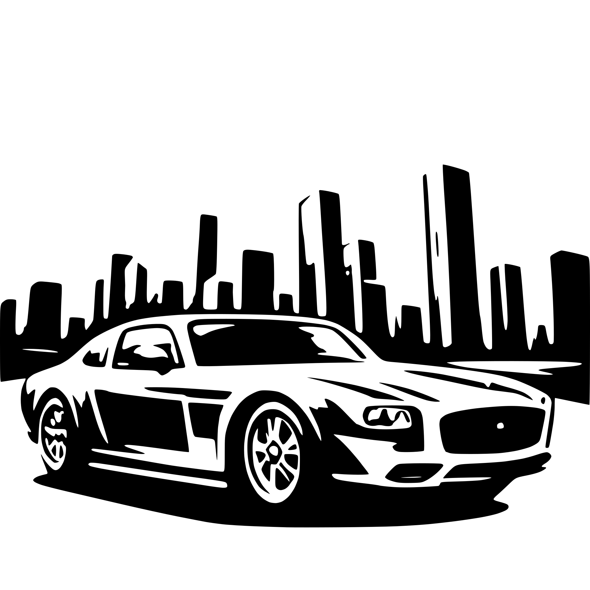 AI-generated SVG of 'fast car front simple'