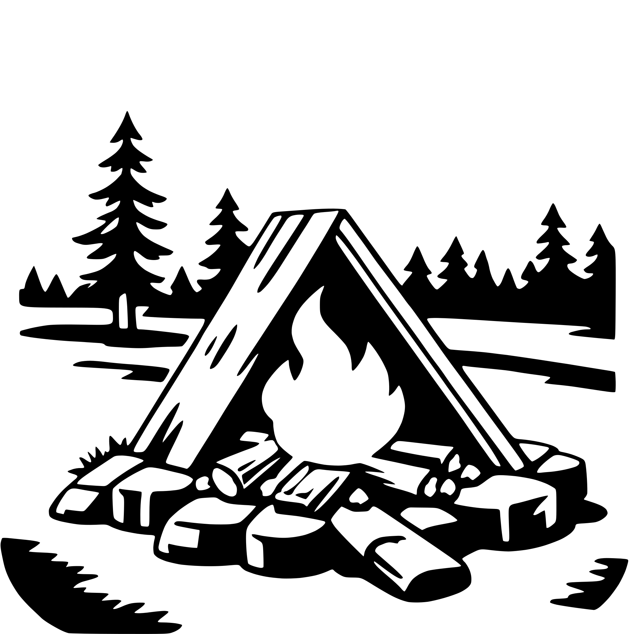 AI-generated SVG of 'campfire under stars'