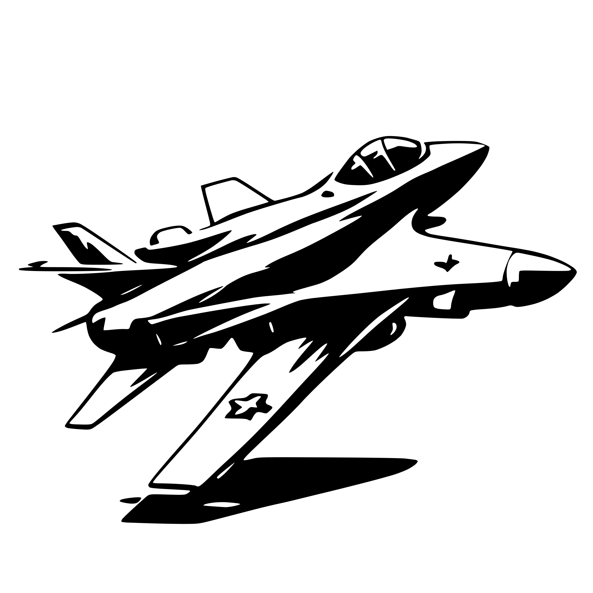 AI-generated SVG of 'fighter jet 2D'