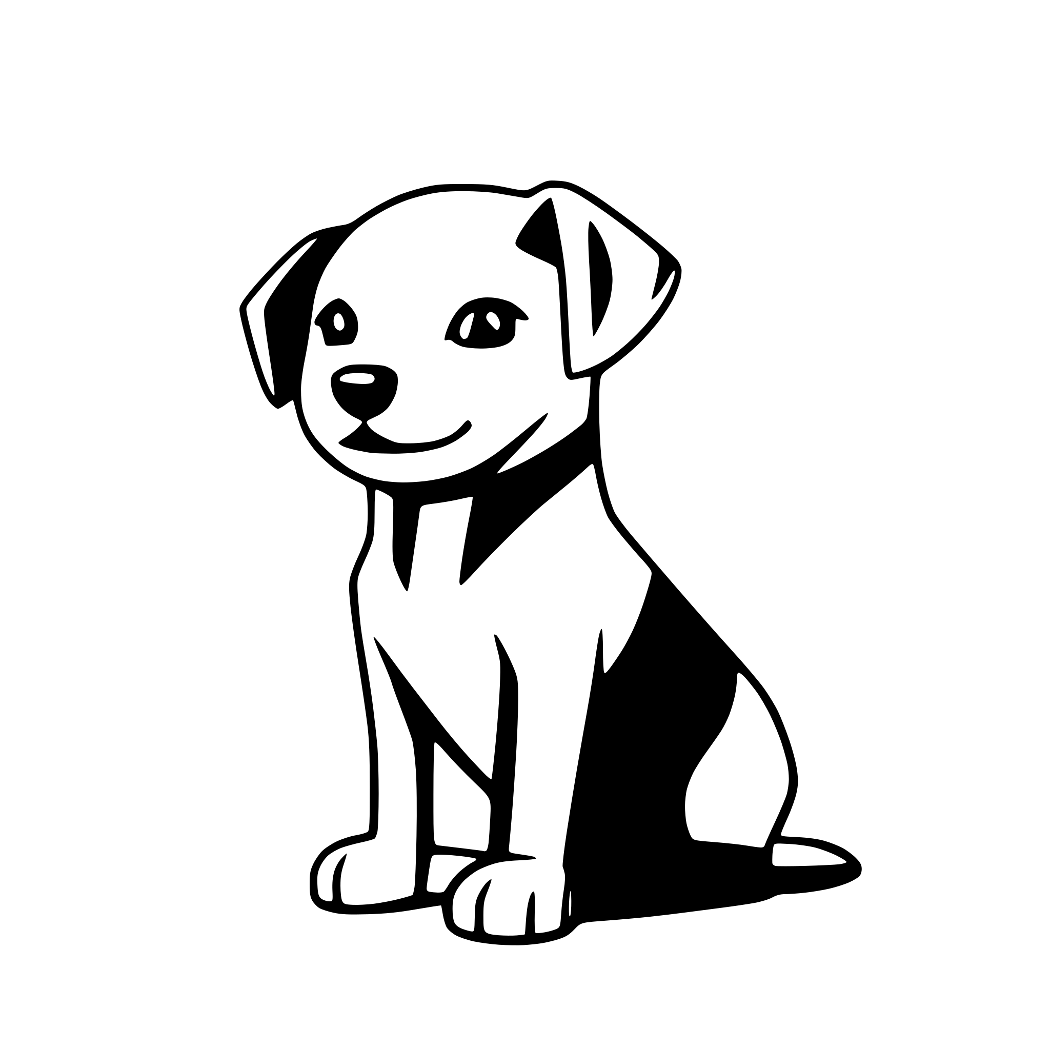 AI-generated SVG of a dog