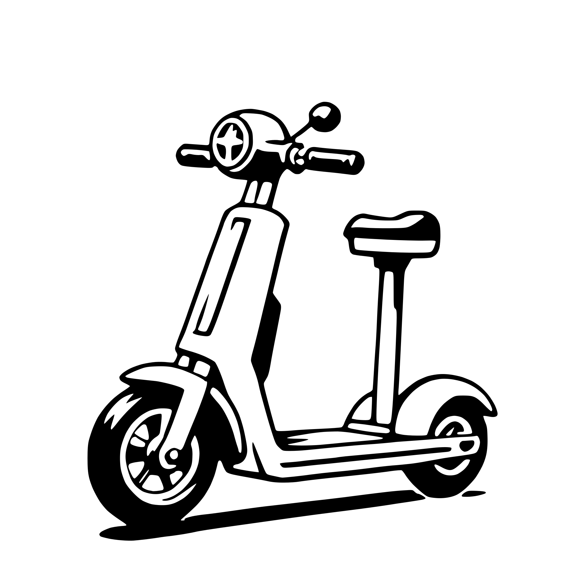 AI-generated SVG of a electric scooter