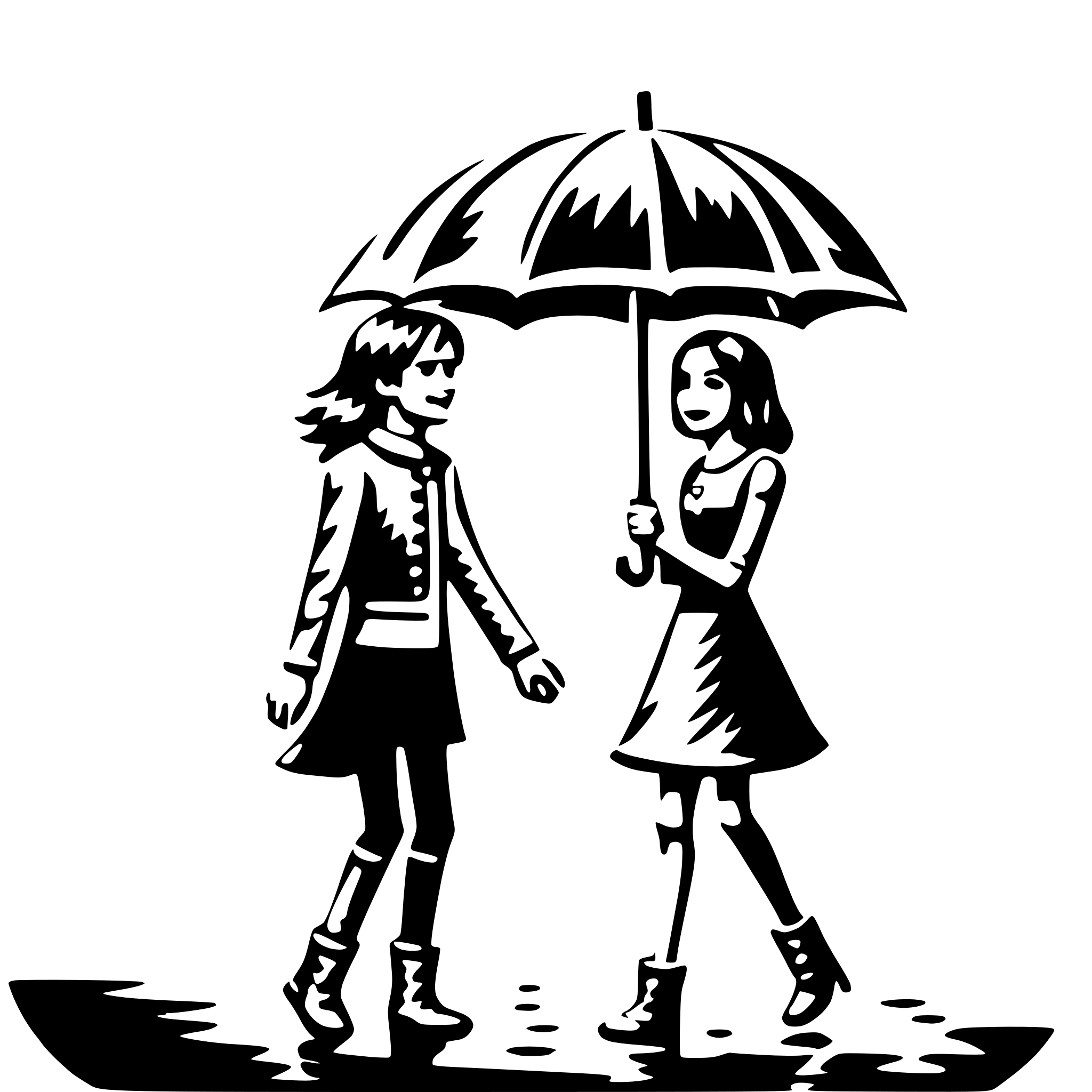 AI-generated SVG of 'love in the rain'
