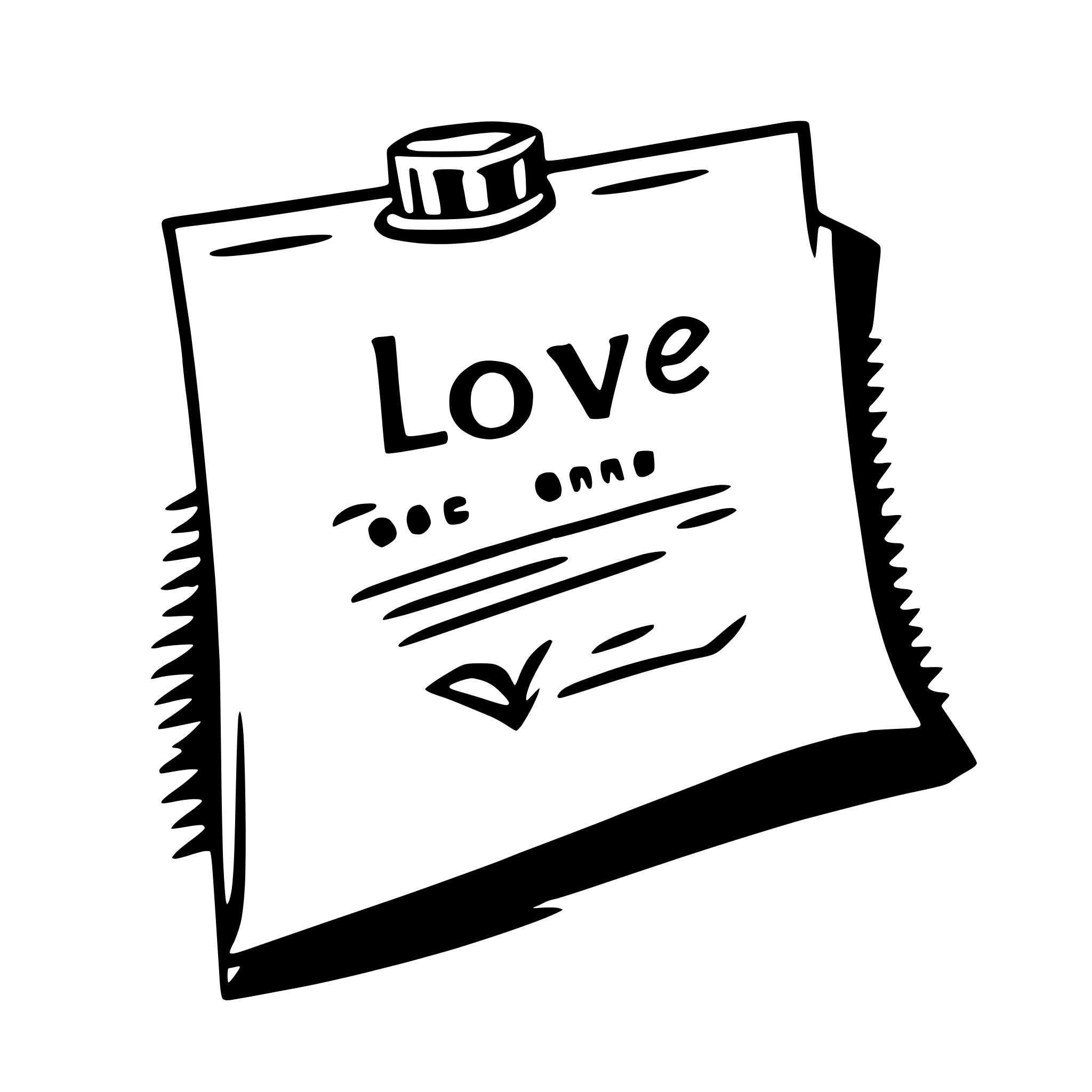 AI-generated SVG of 'handwritten love note'