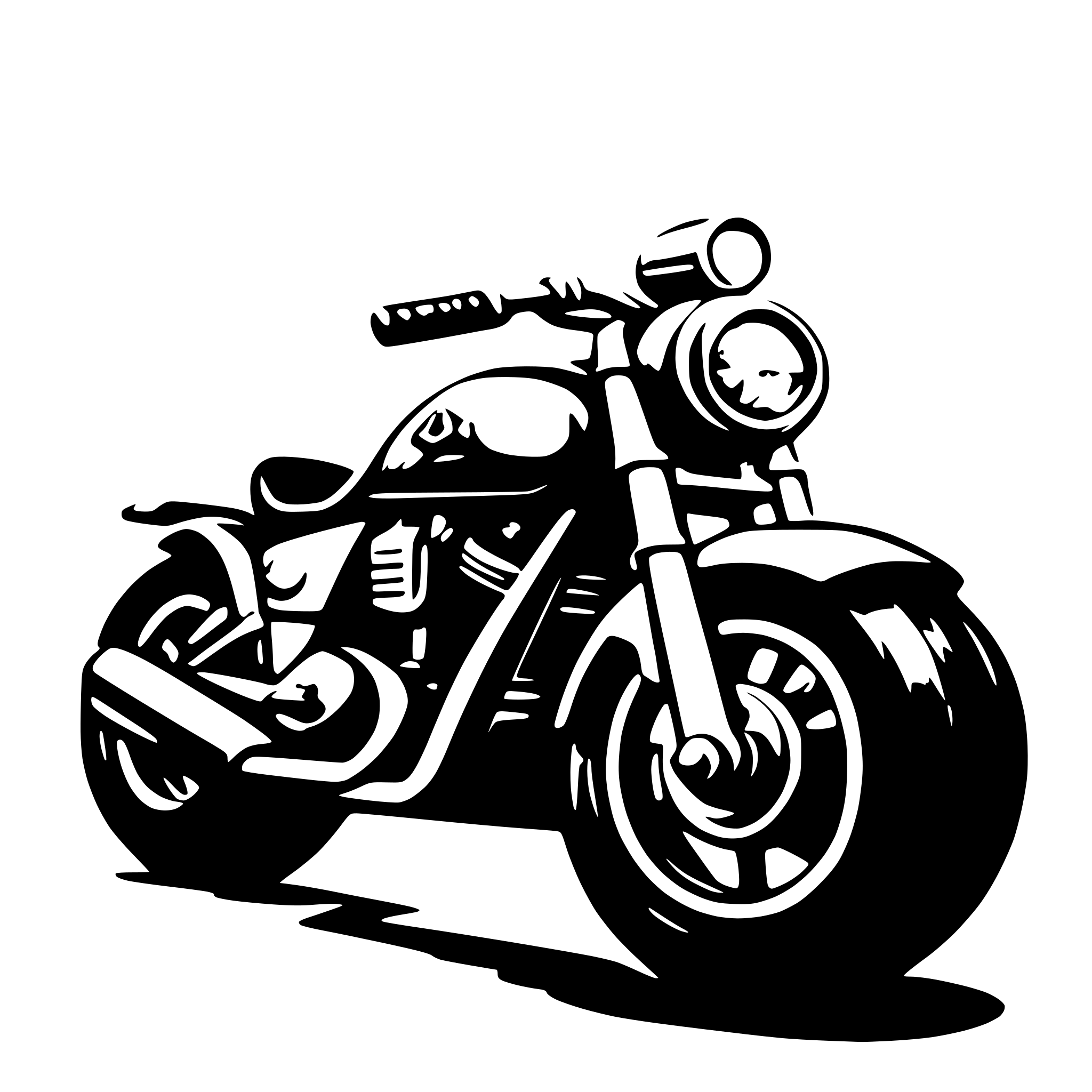 AI-generated SVG of 'a motorcycle'