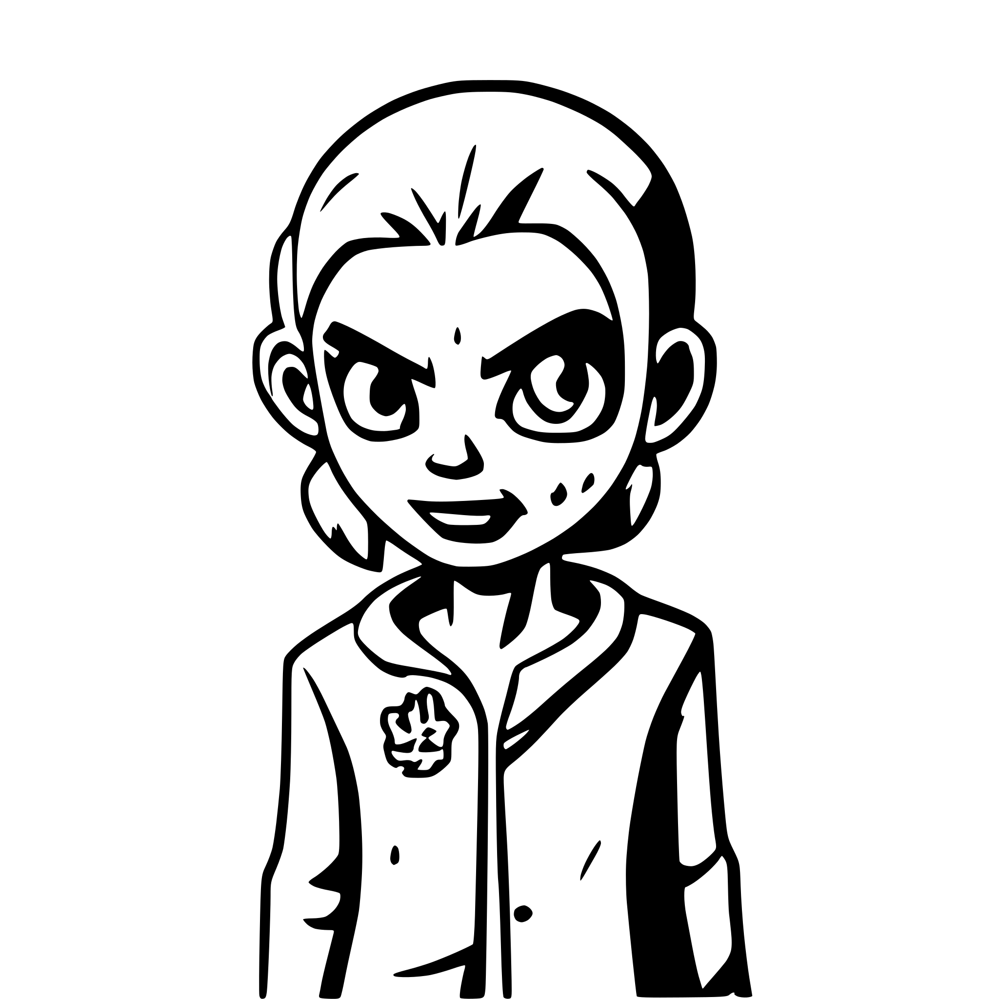 AI-generated SVG of a A zombie