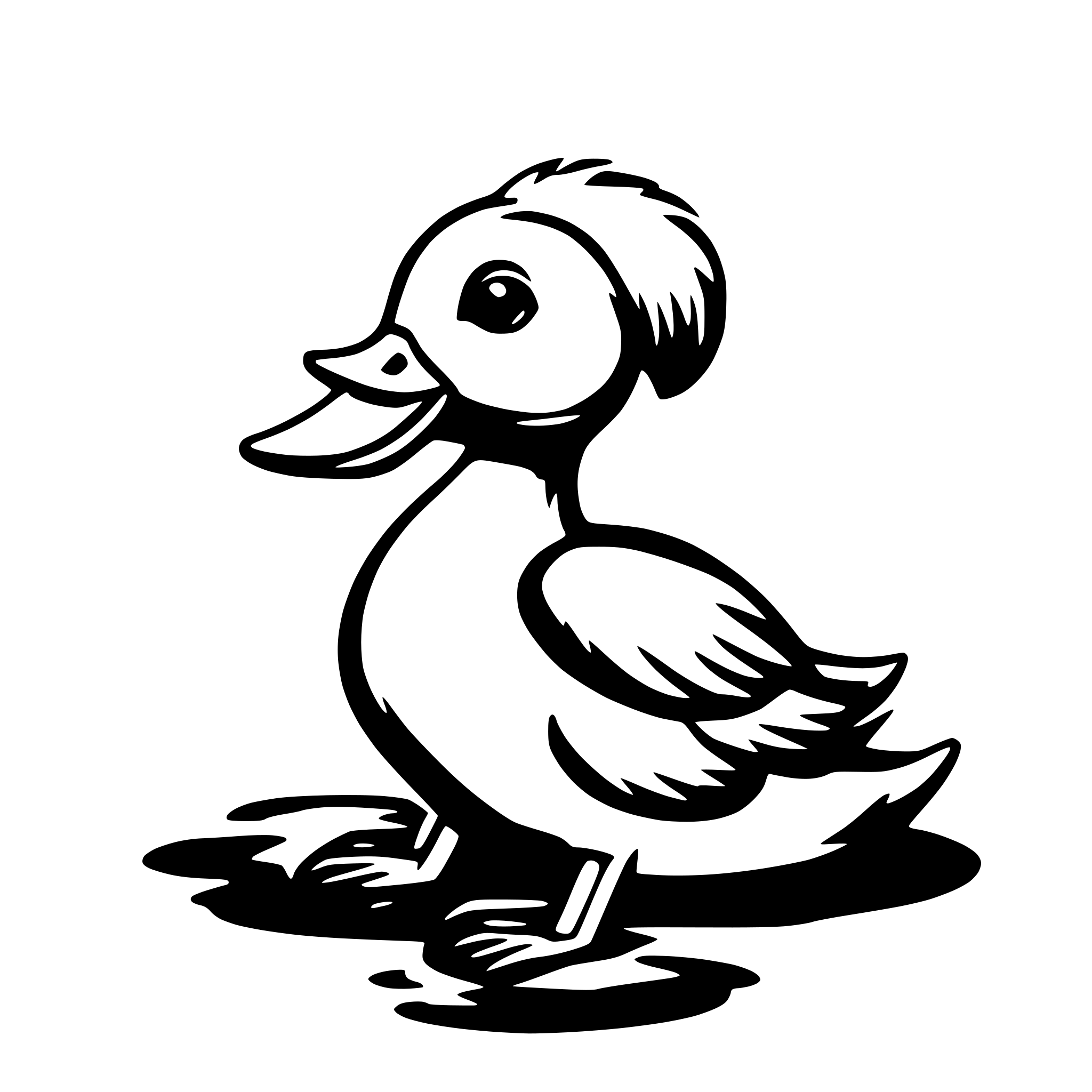 AI-generated SVG of 'Canard cute'