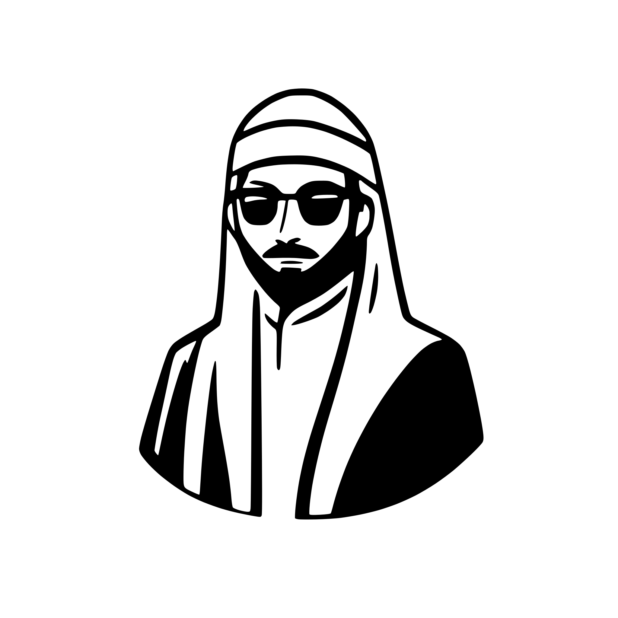 AI-generated SVG of a saudi man avatar icon
