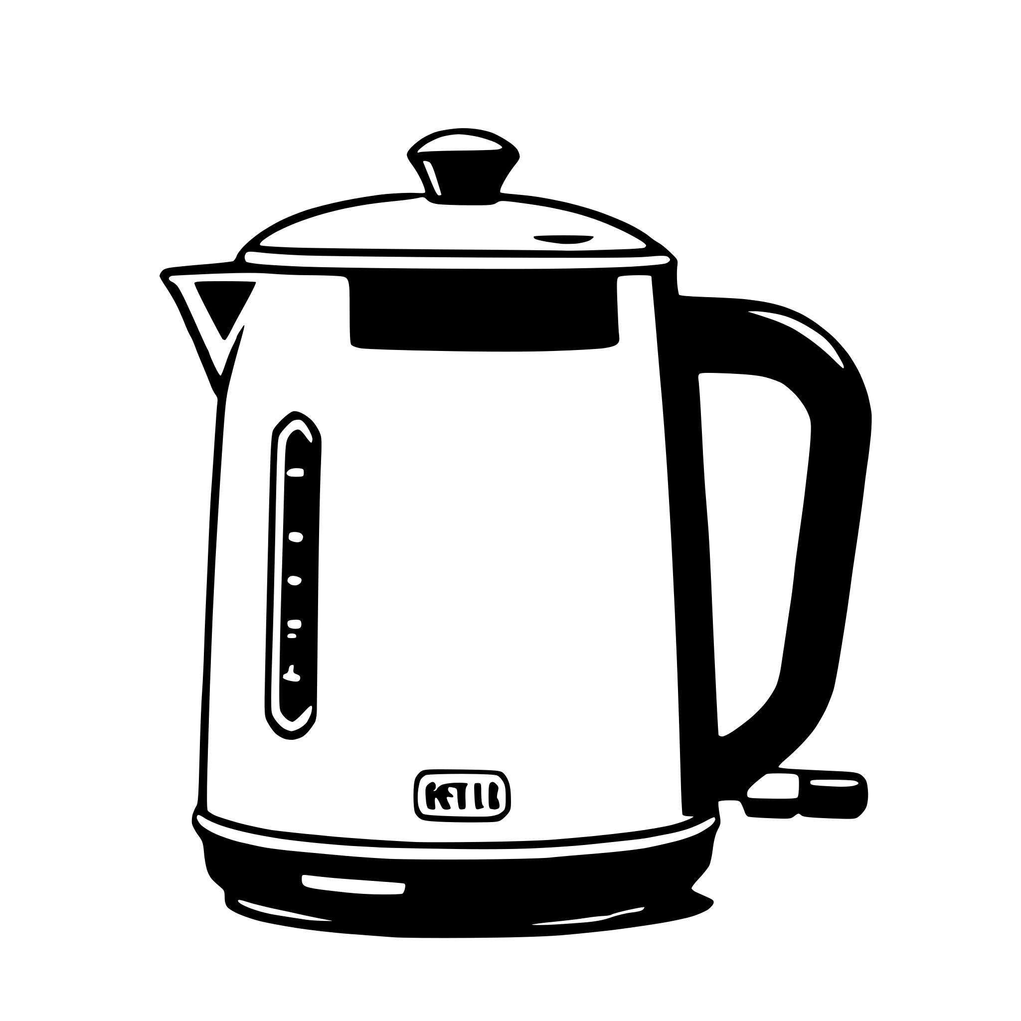 AI-generated SVG of 'electric kettle'
