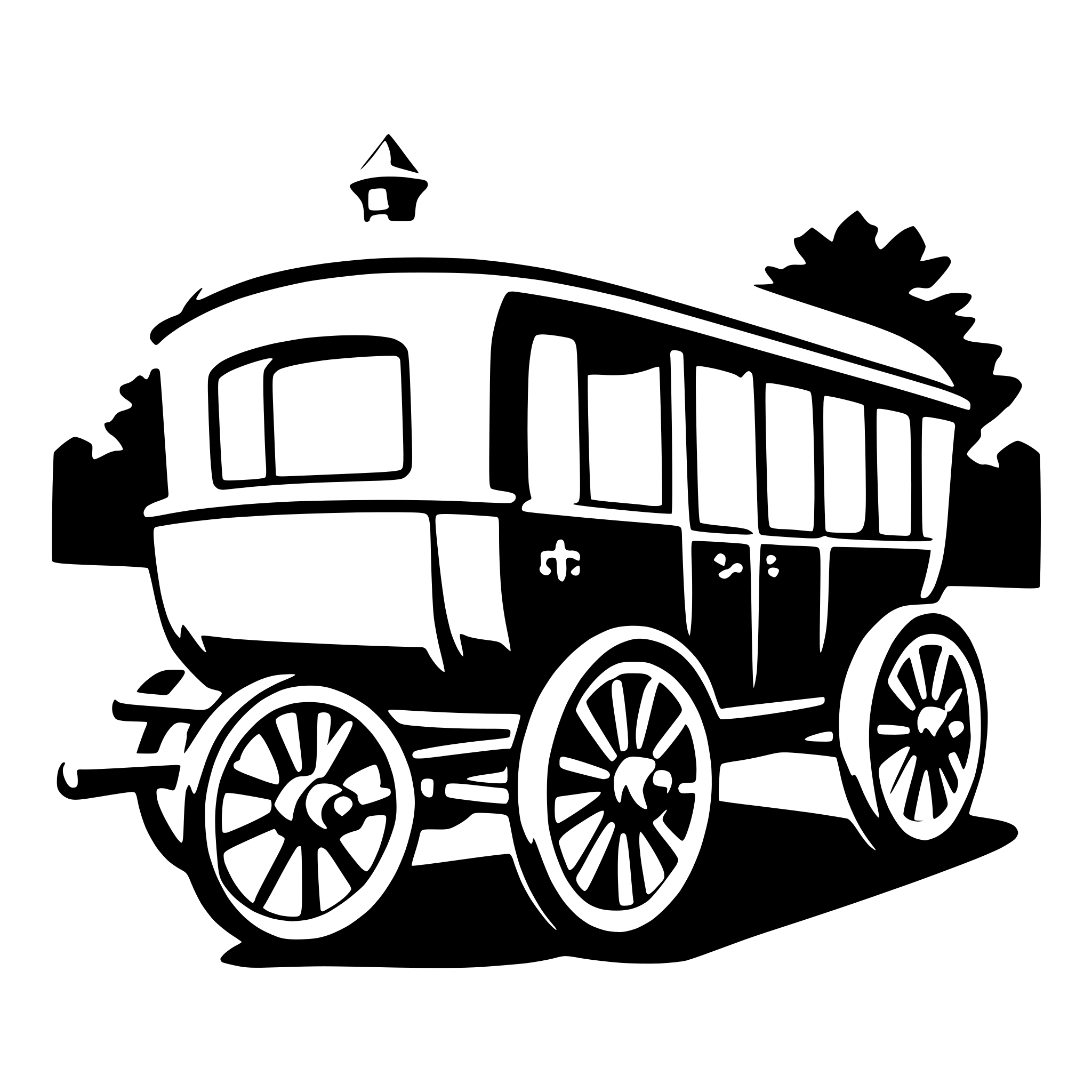 AI-generated SVG of a carriage