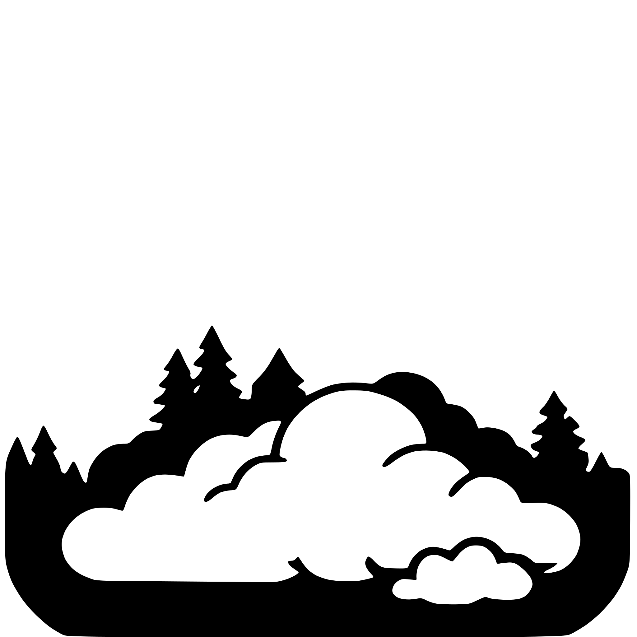 AI-generated SVG of 'rainbow and clouds'