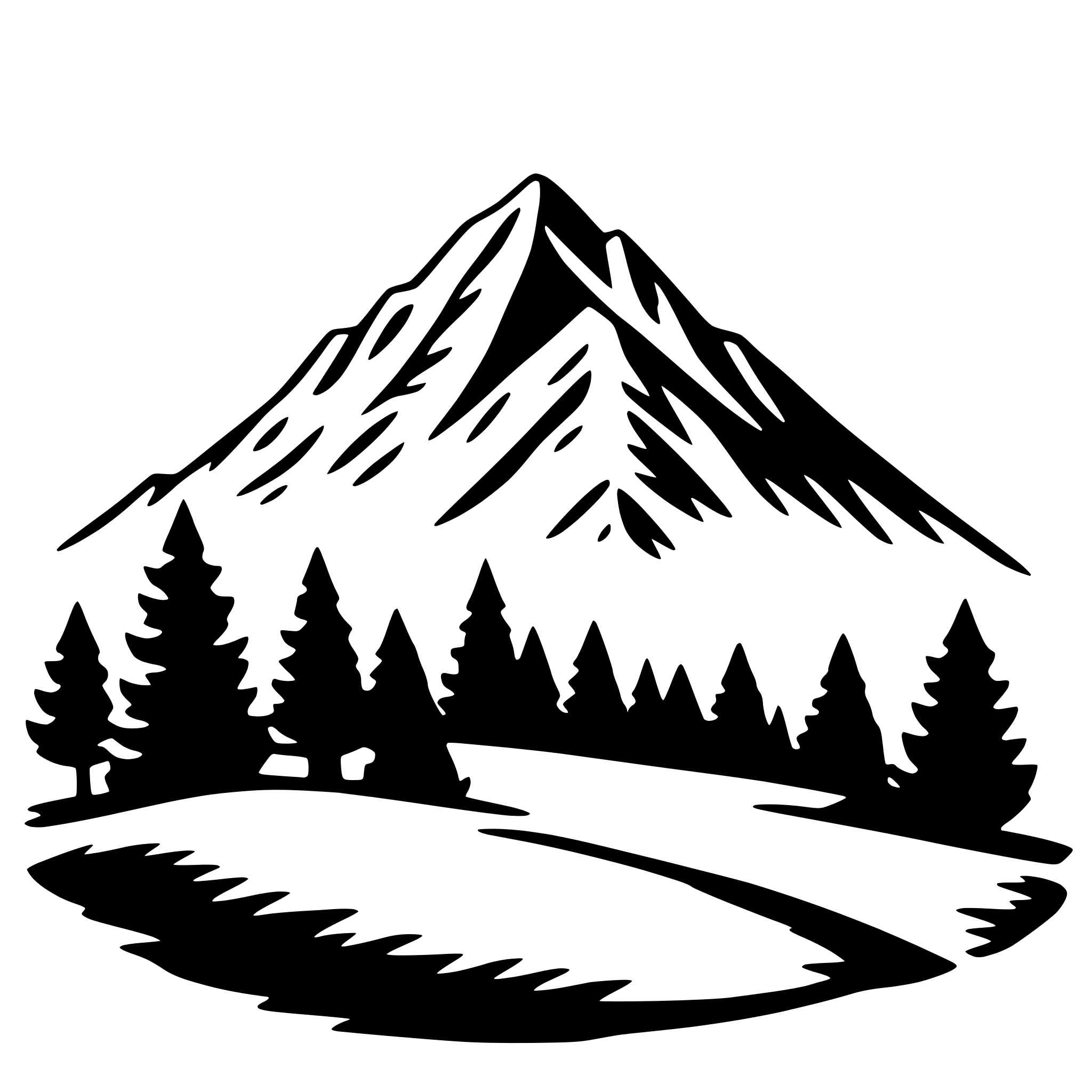 AI-generated SVG of 'mountain'