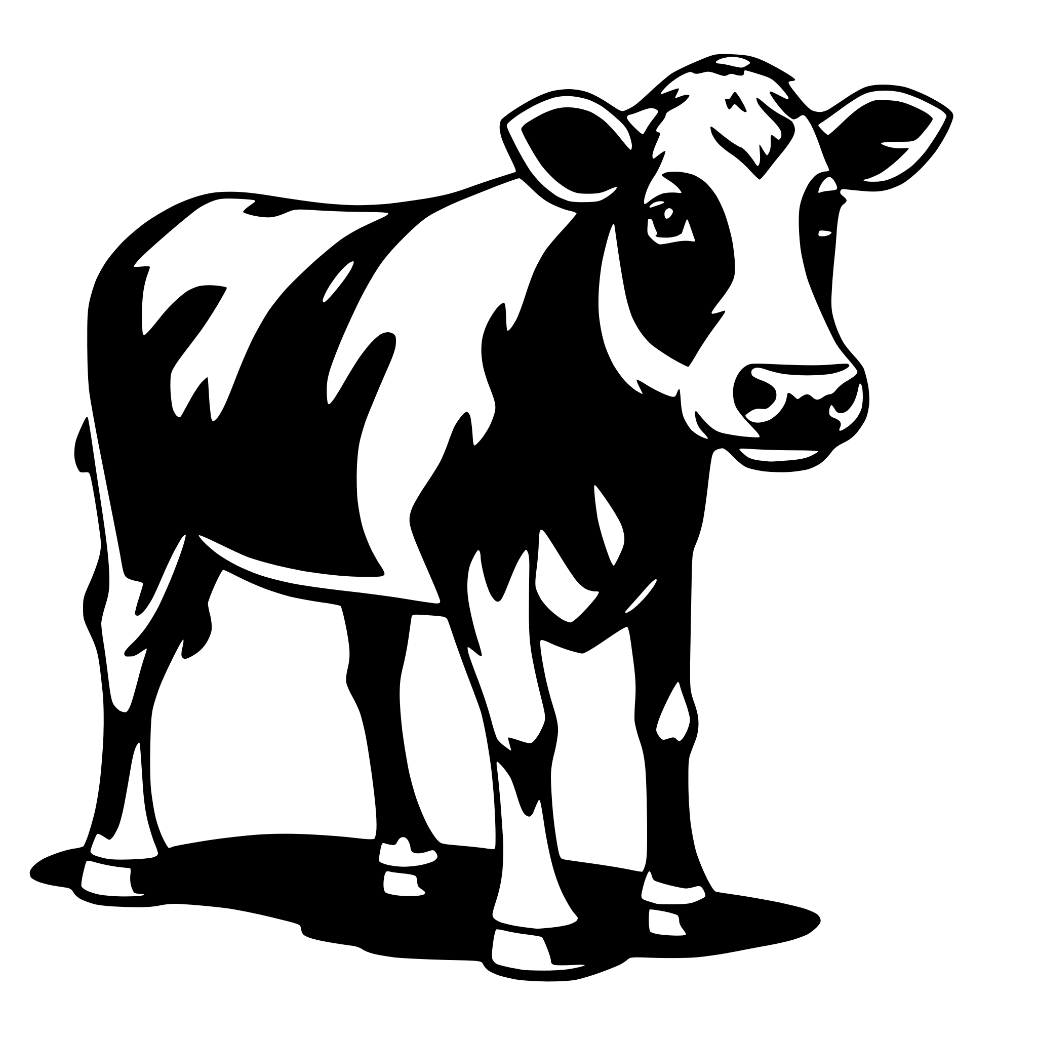 AI-generated SVG of 'cow'