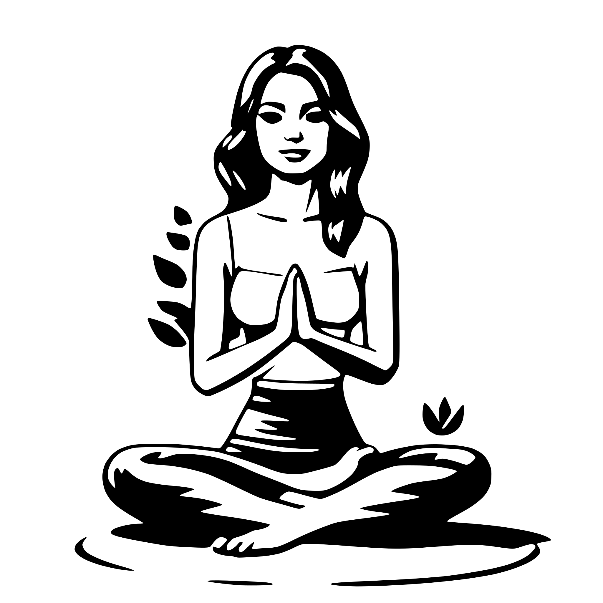 AI-generated SVG of 'yoga'
