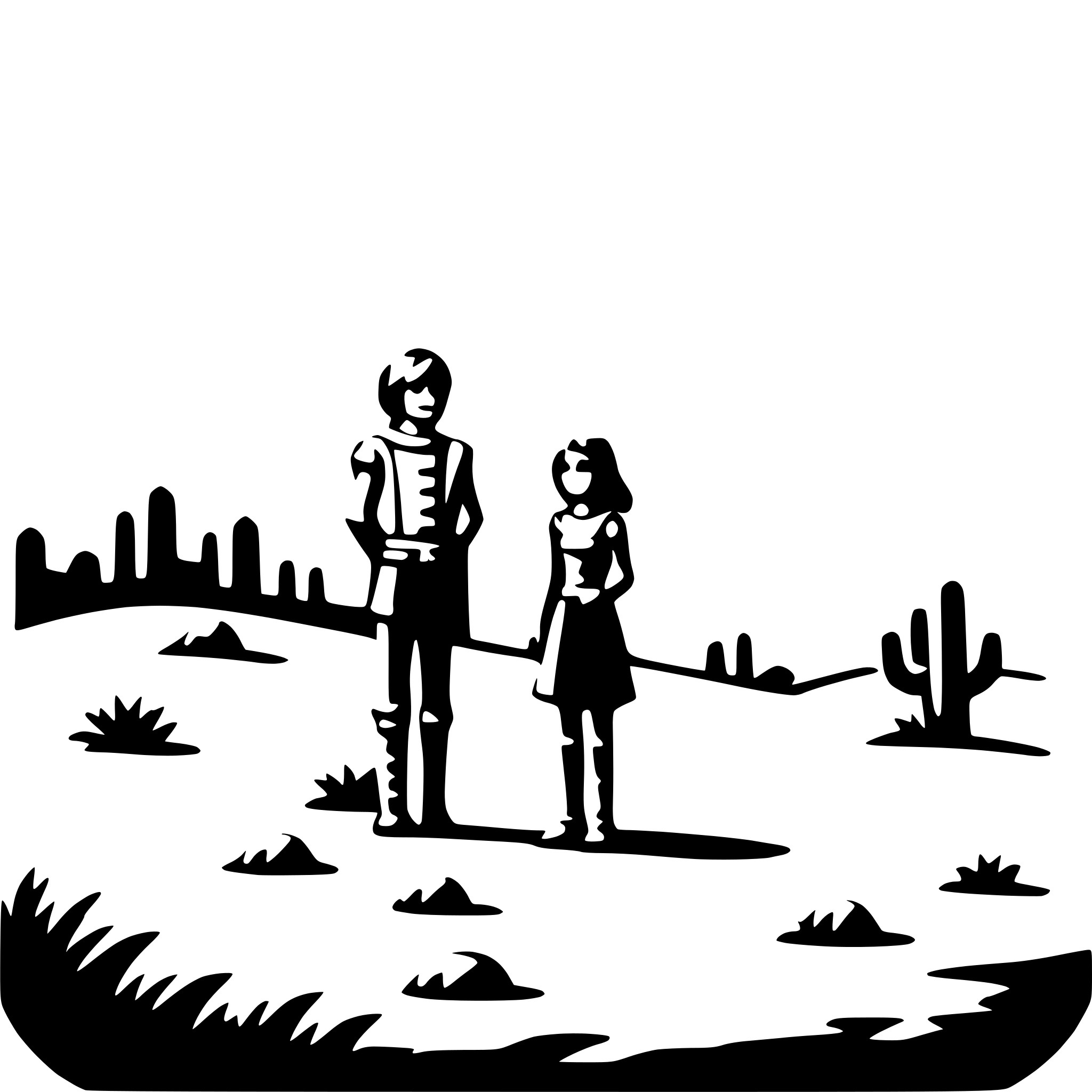 AI-generated SVG of a stargazing in desert