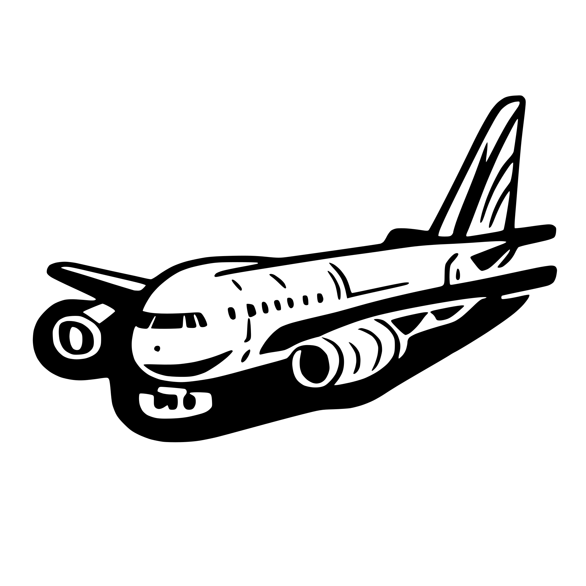 AI-generated SVG of a airbus a380