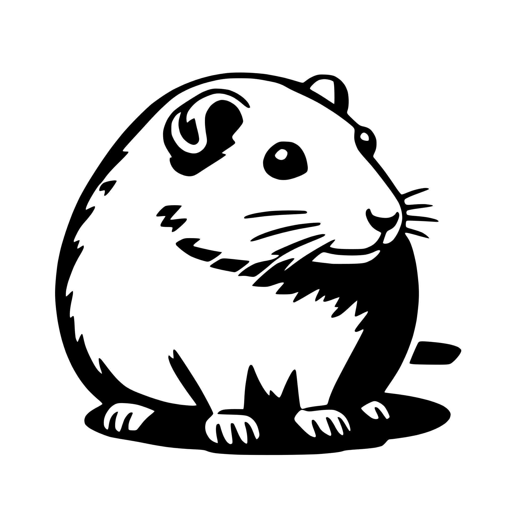 AI-generated SVG of a hamster
