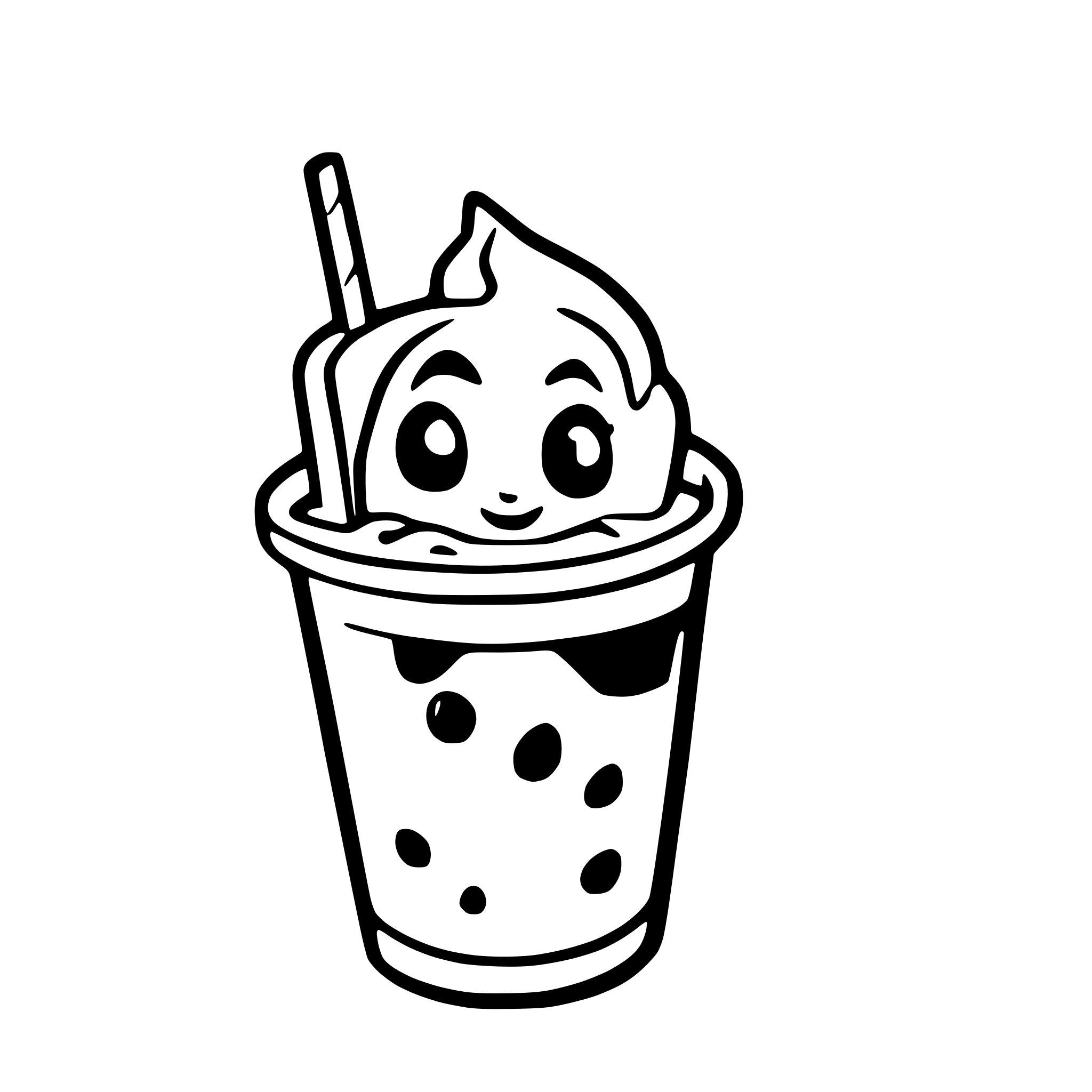 AI-generated SVG of 'soy milk'