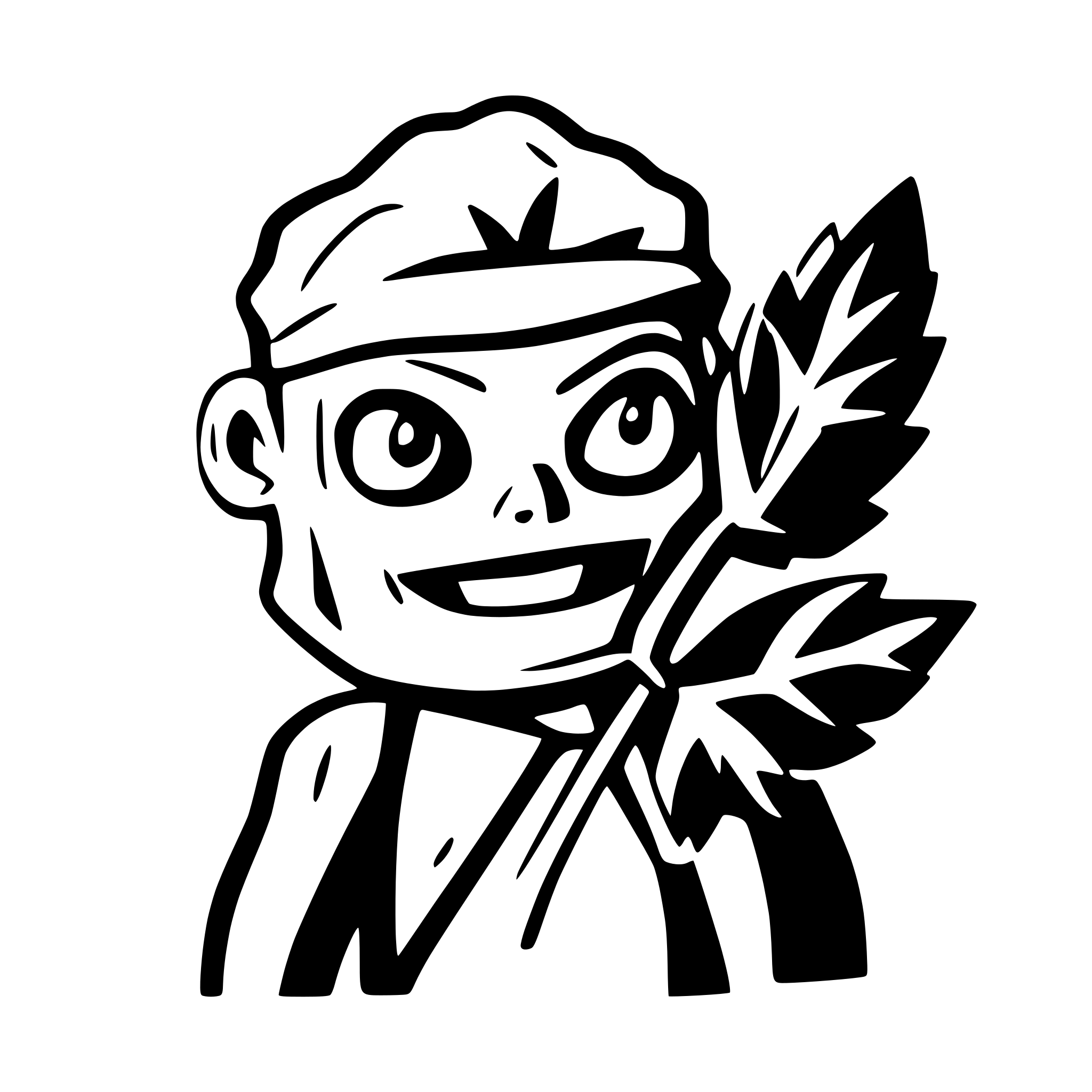 AI-generated SVG of 'Cannabis ape'