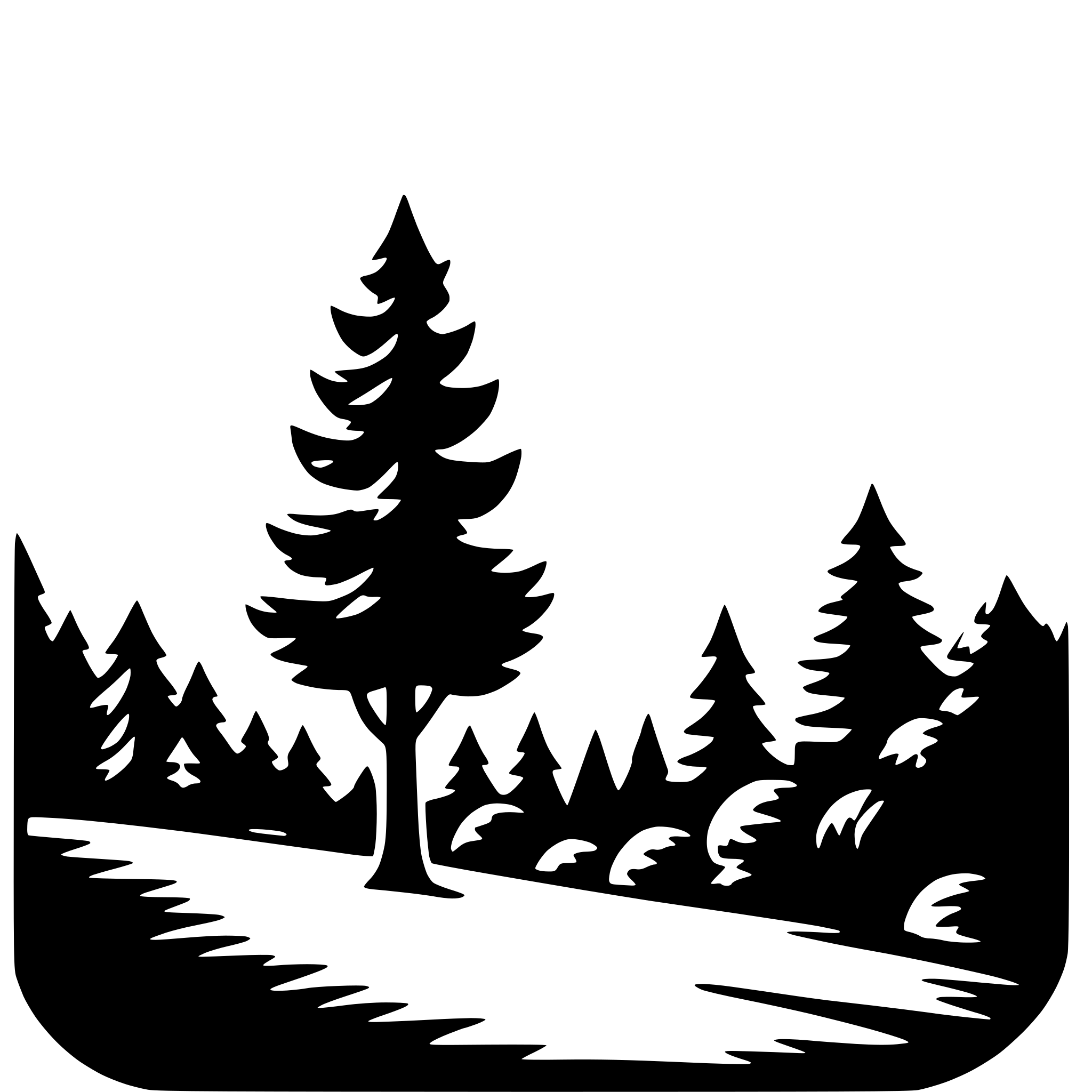 AI-generated SVG of a mountains and trees