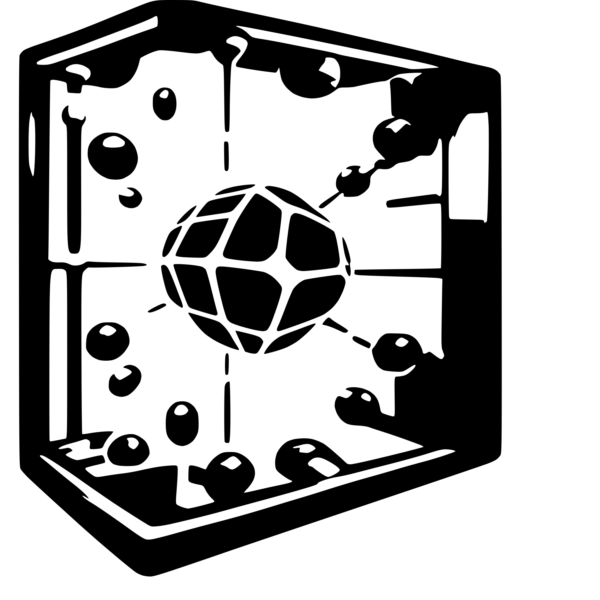 AI-generated SVG of a cell attached on the nanomaterial
