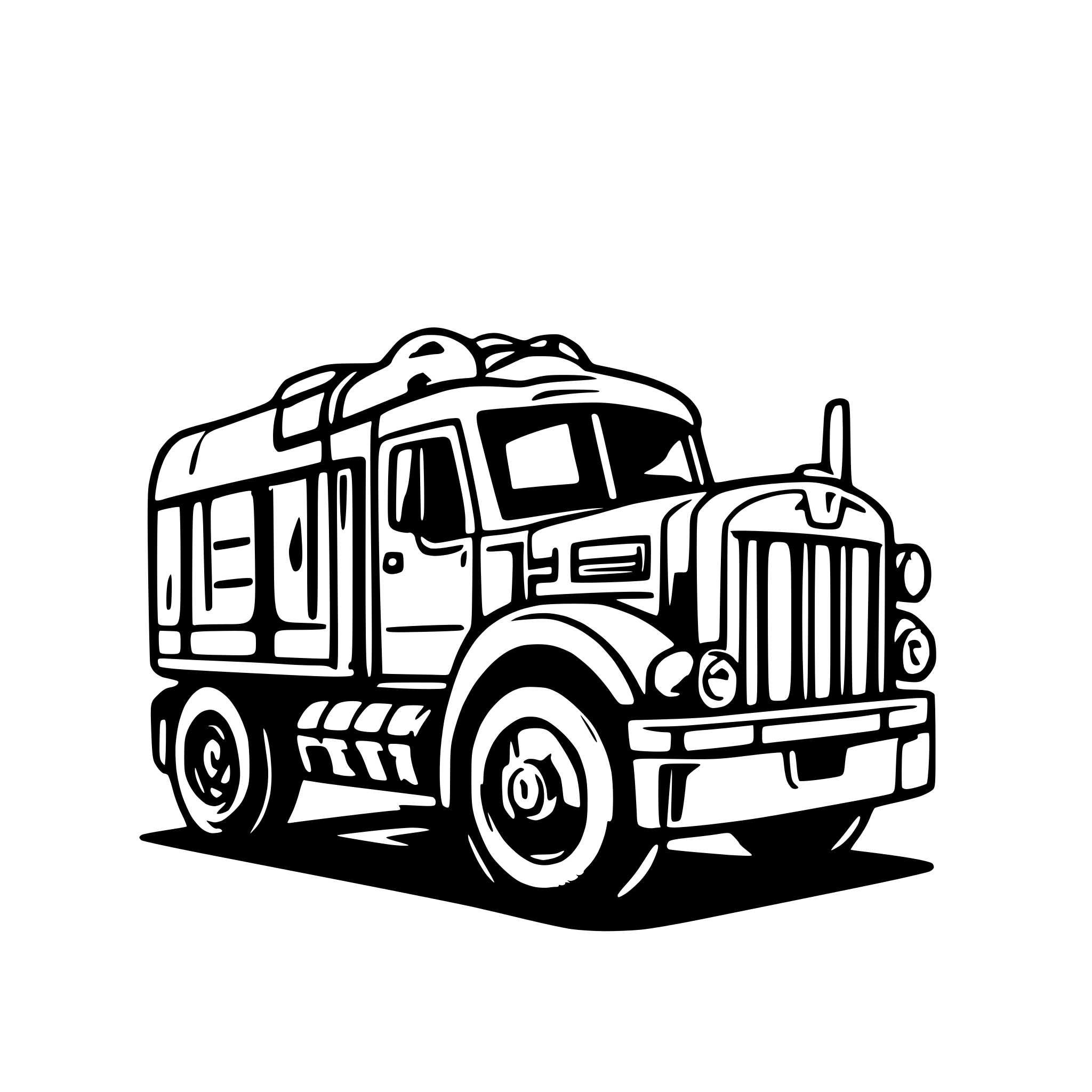 AI-generated SVG of a logo for a mechanic shop that services cane sugar train transport bins, please make sure the mesh and some tools is visible
