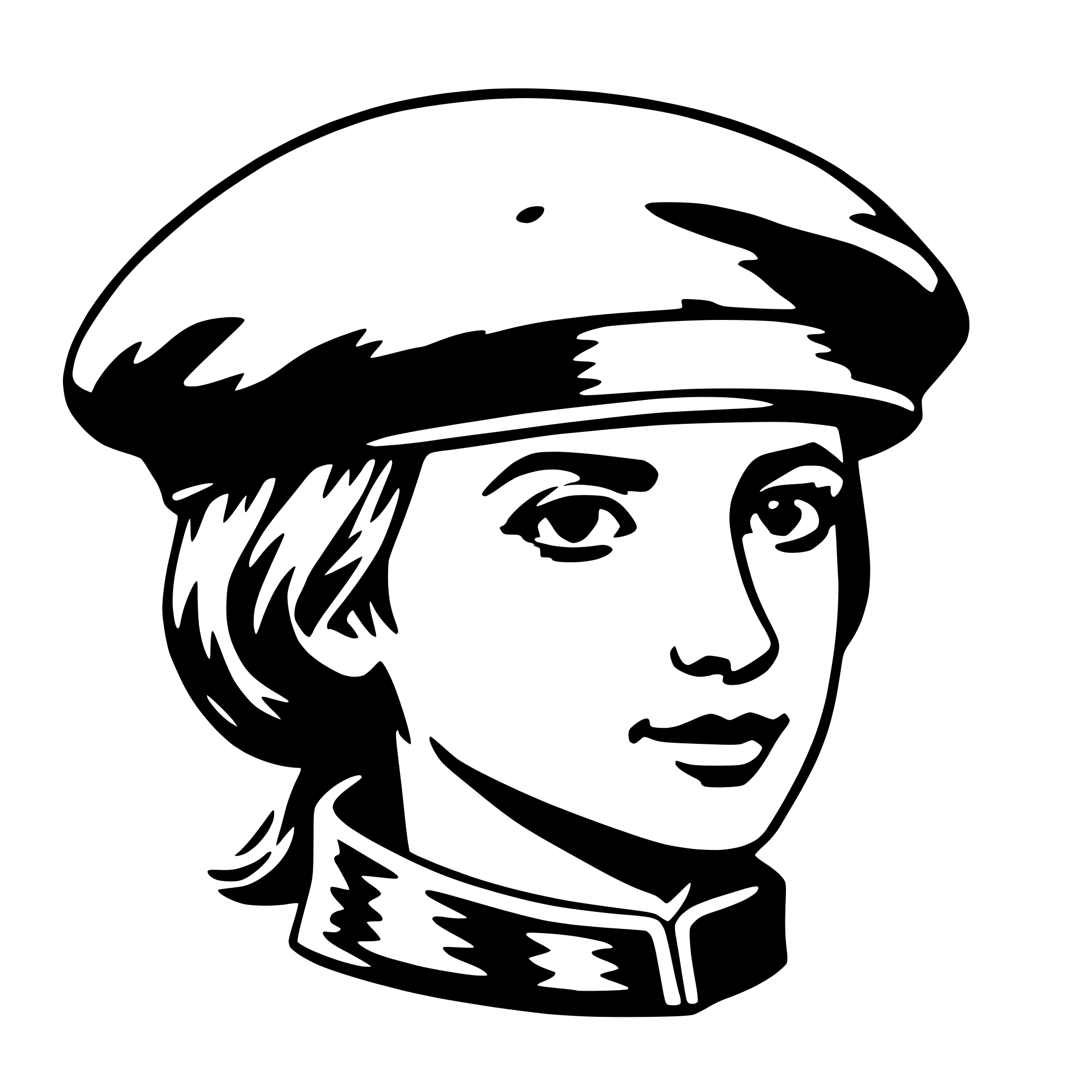 AI-generated SVG of a beret