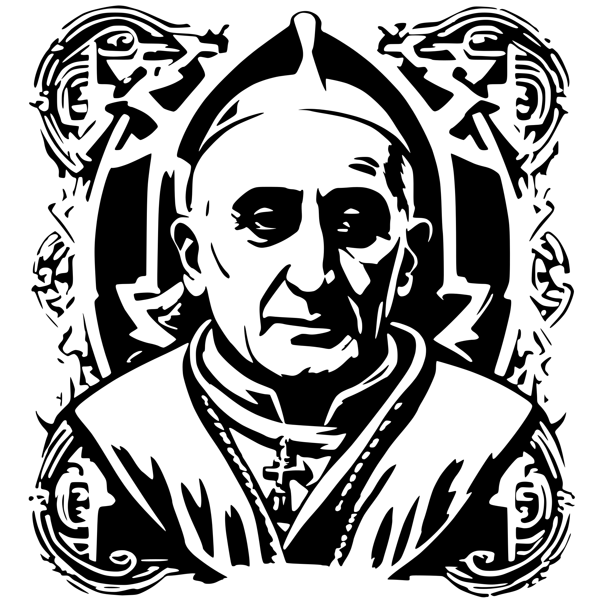 AI-generated SVG of 'esoteric pope'
