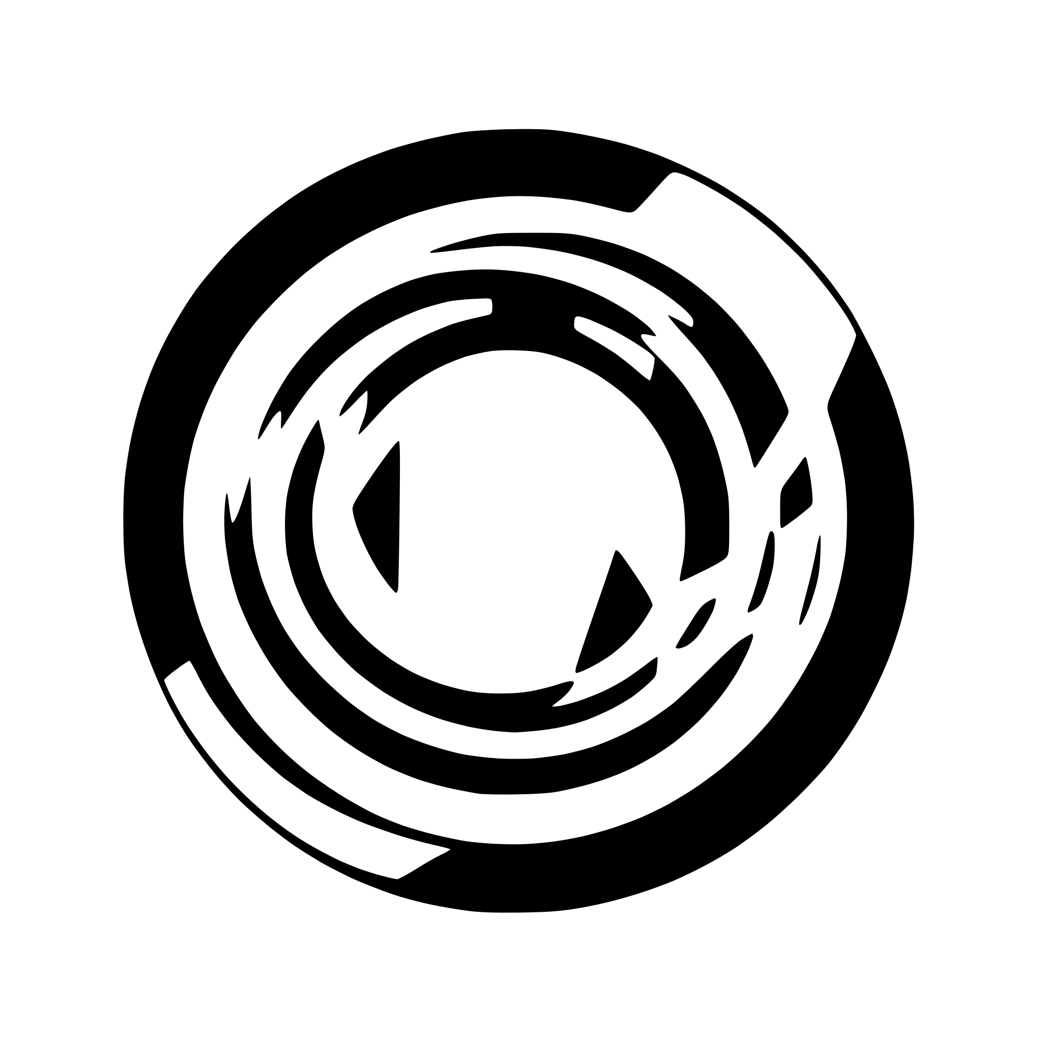 AI-generated SVG of 'geometric circle with cut-out section'