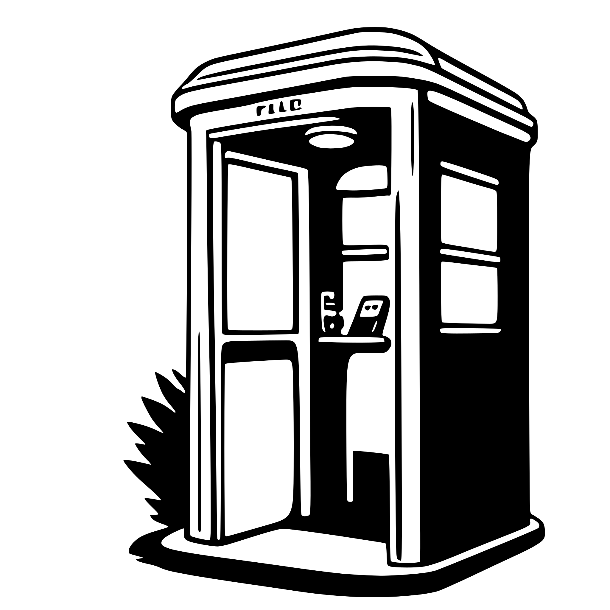 AI-generated SVG of 'phone booth'