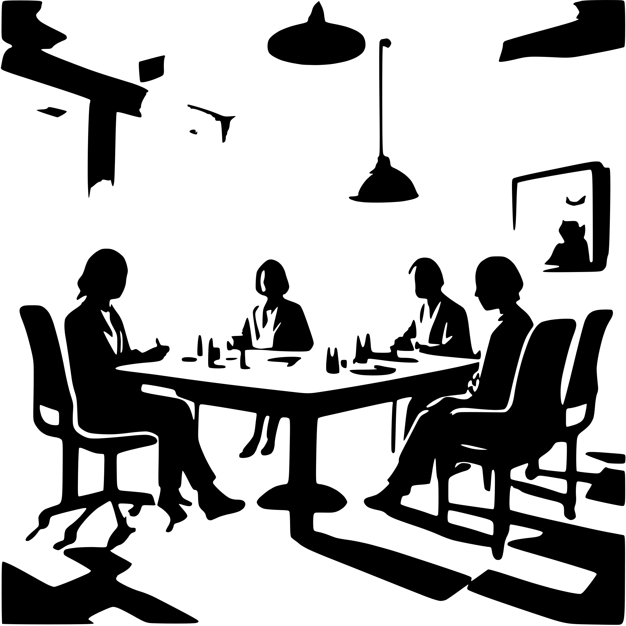 AI-generated SVG of a doctors sitting around a table