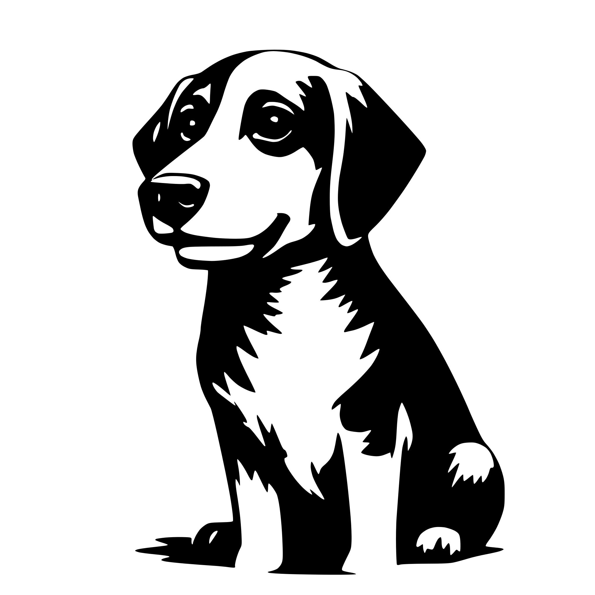 AI-generated SVG of a dog