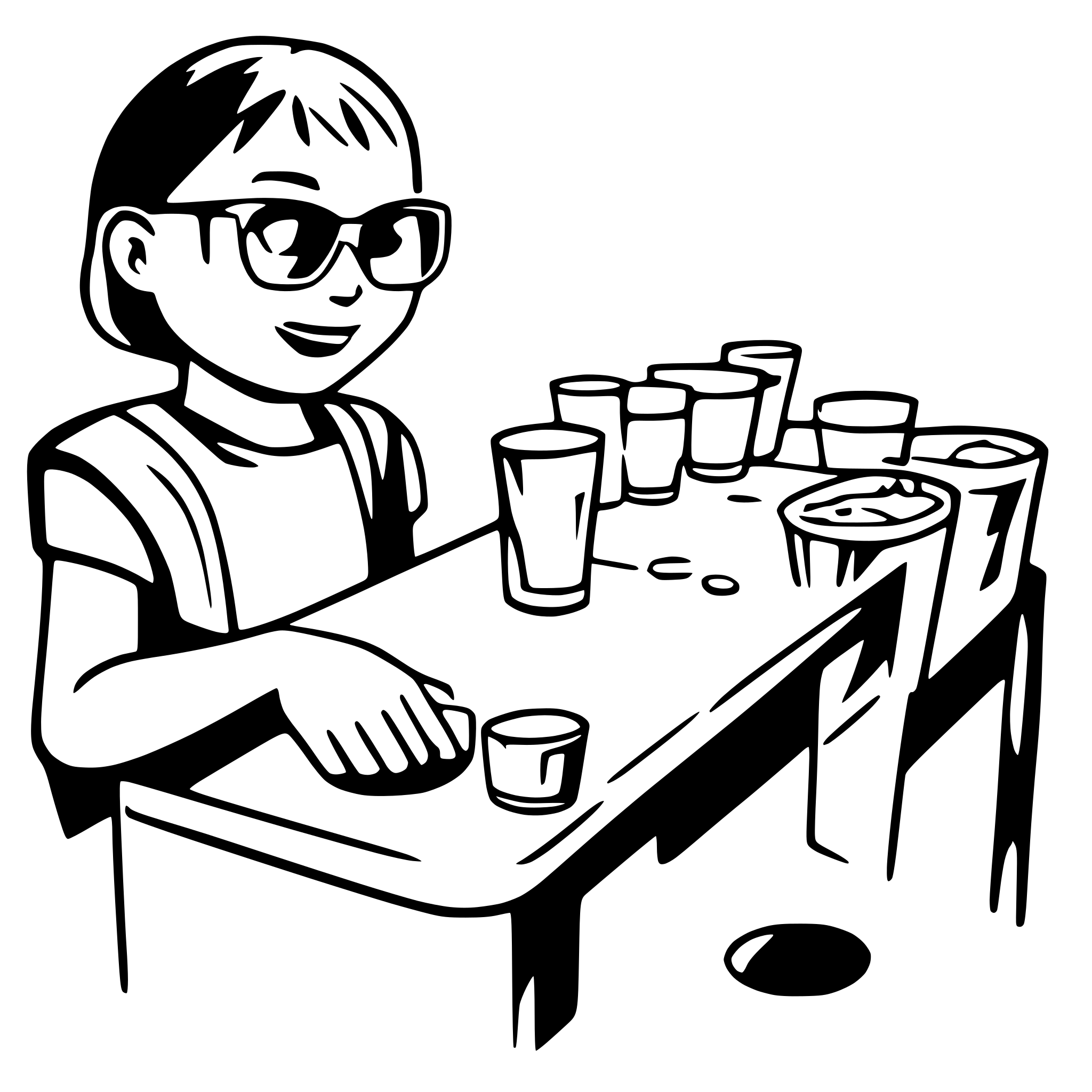 AI-generated SVG of a game of beer pong
