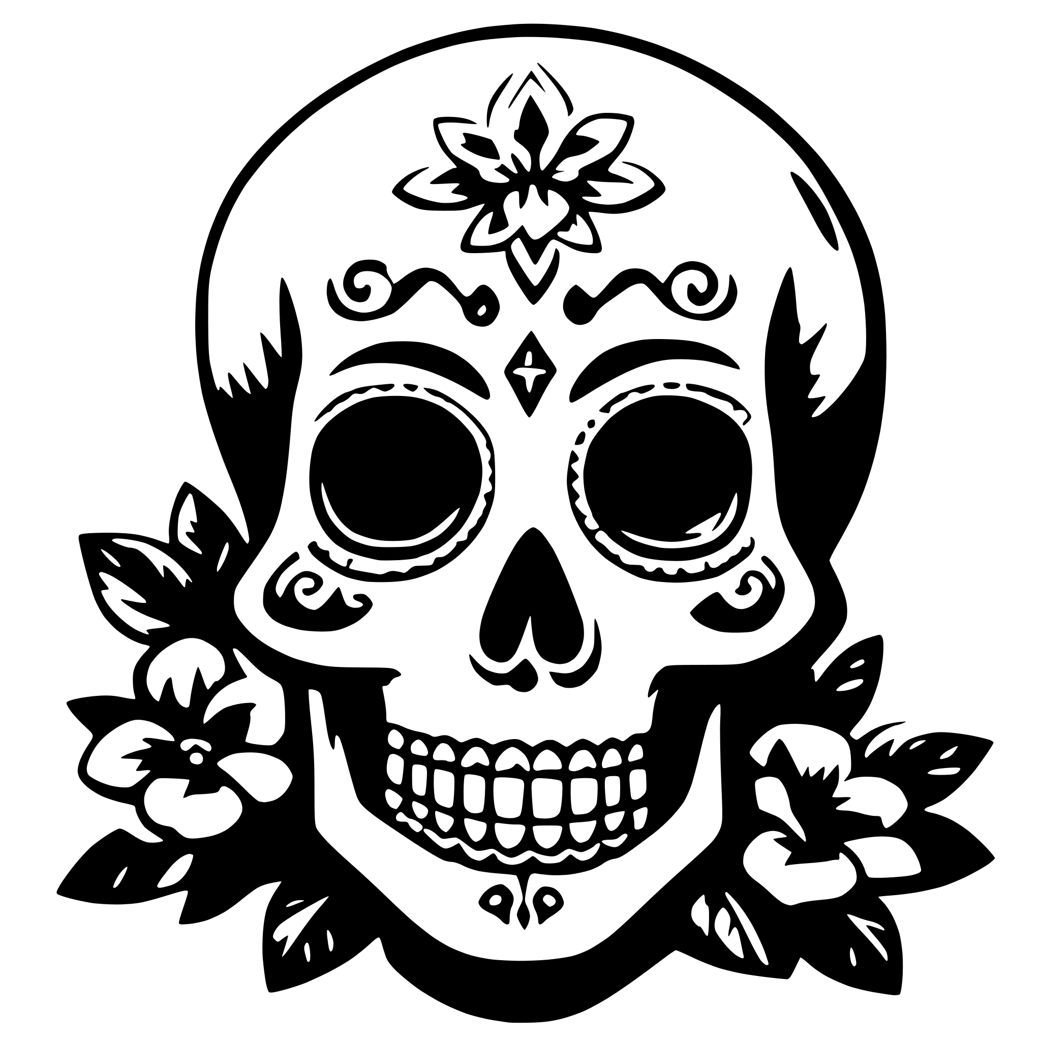 AI-generated SVG of a day of dead