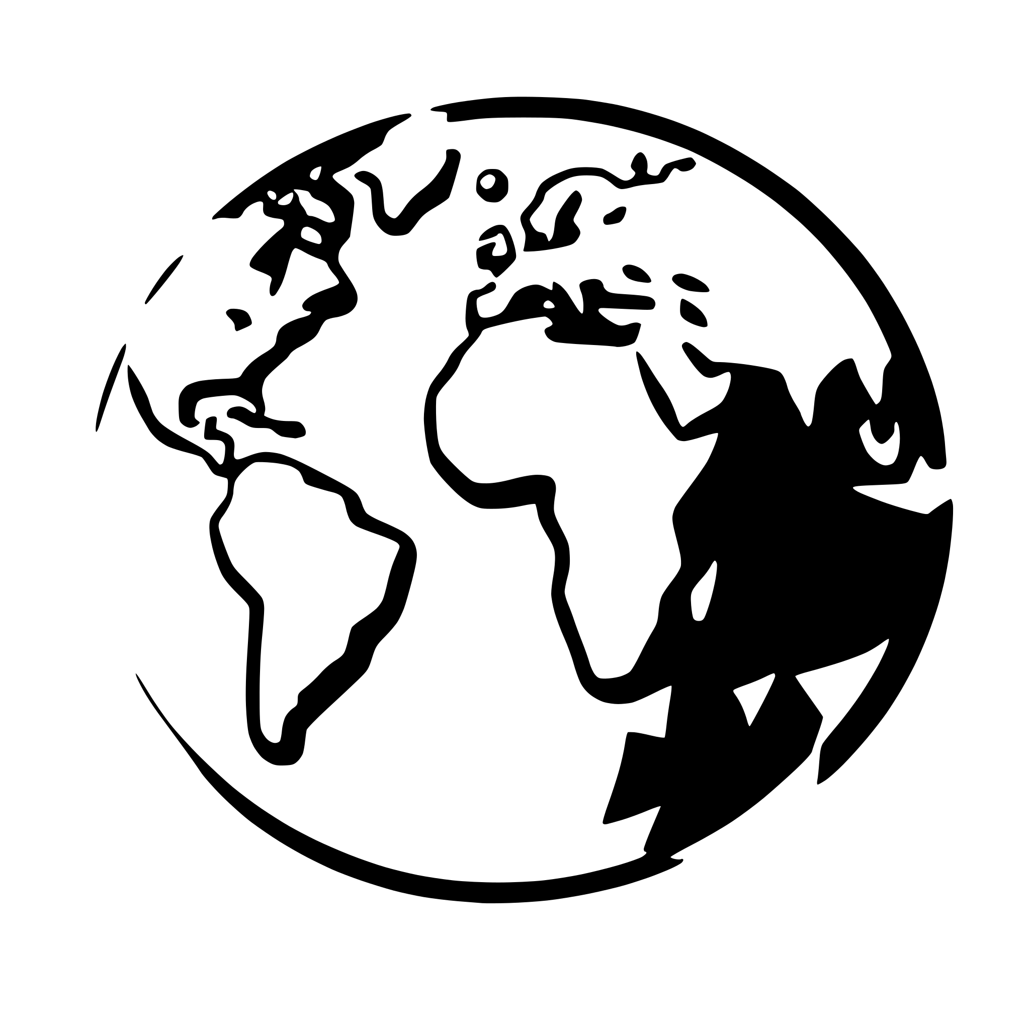 AI-generated SVG of a world map with tiling system on it