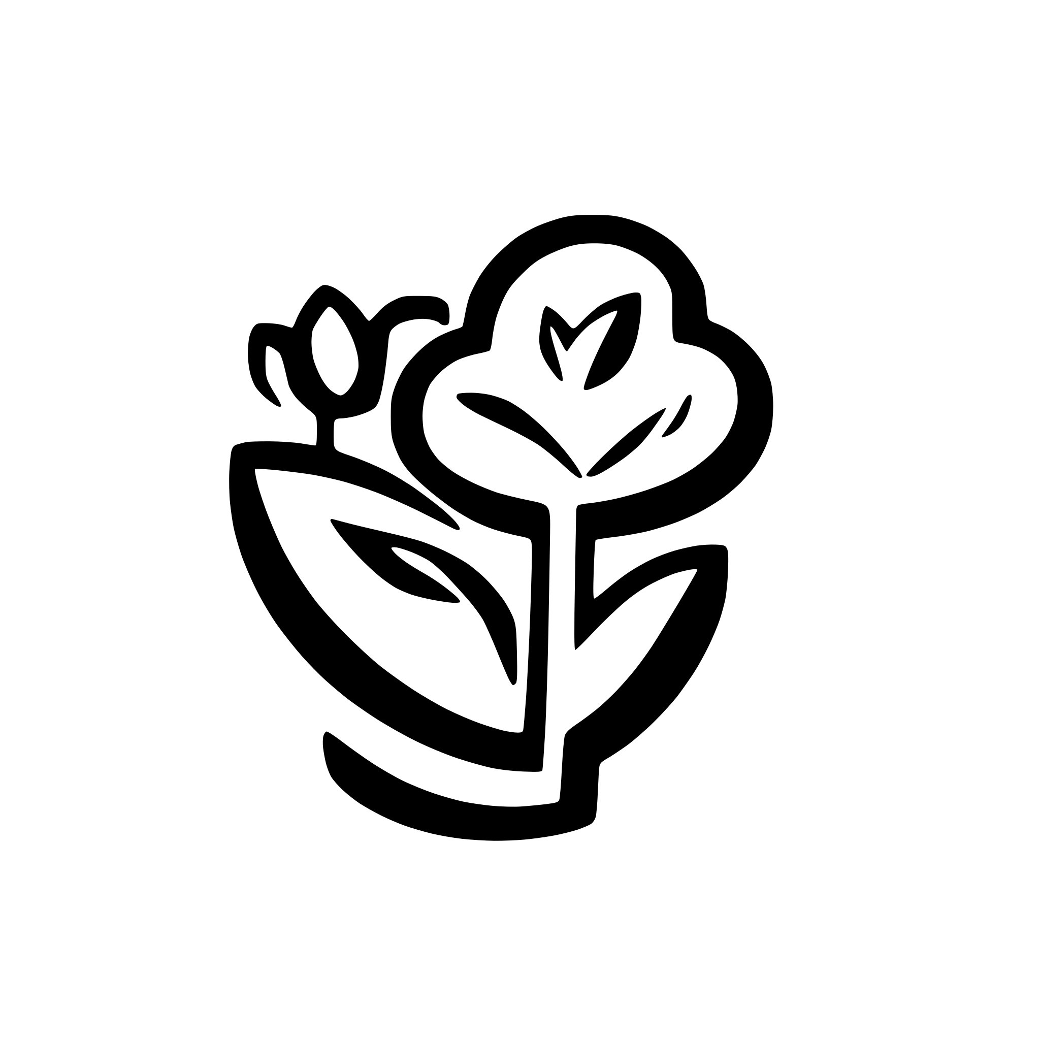 AI-generated SVG of a a heart mixed with a flower