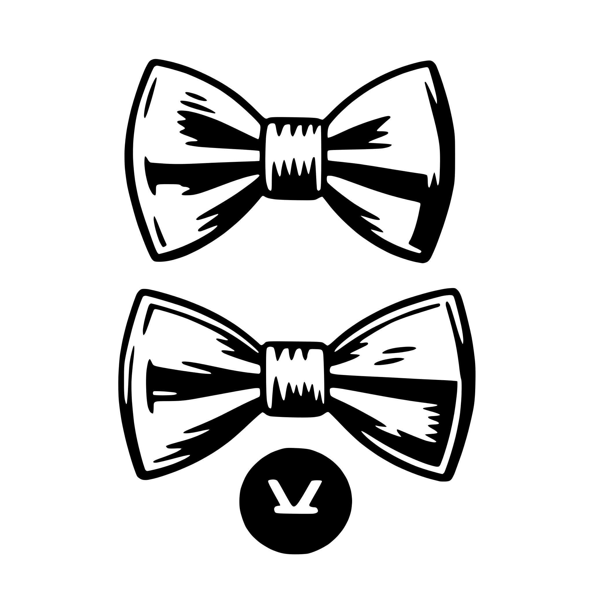 AI-generated SVG of a bow tie