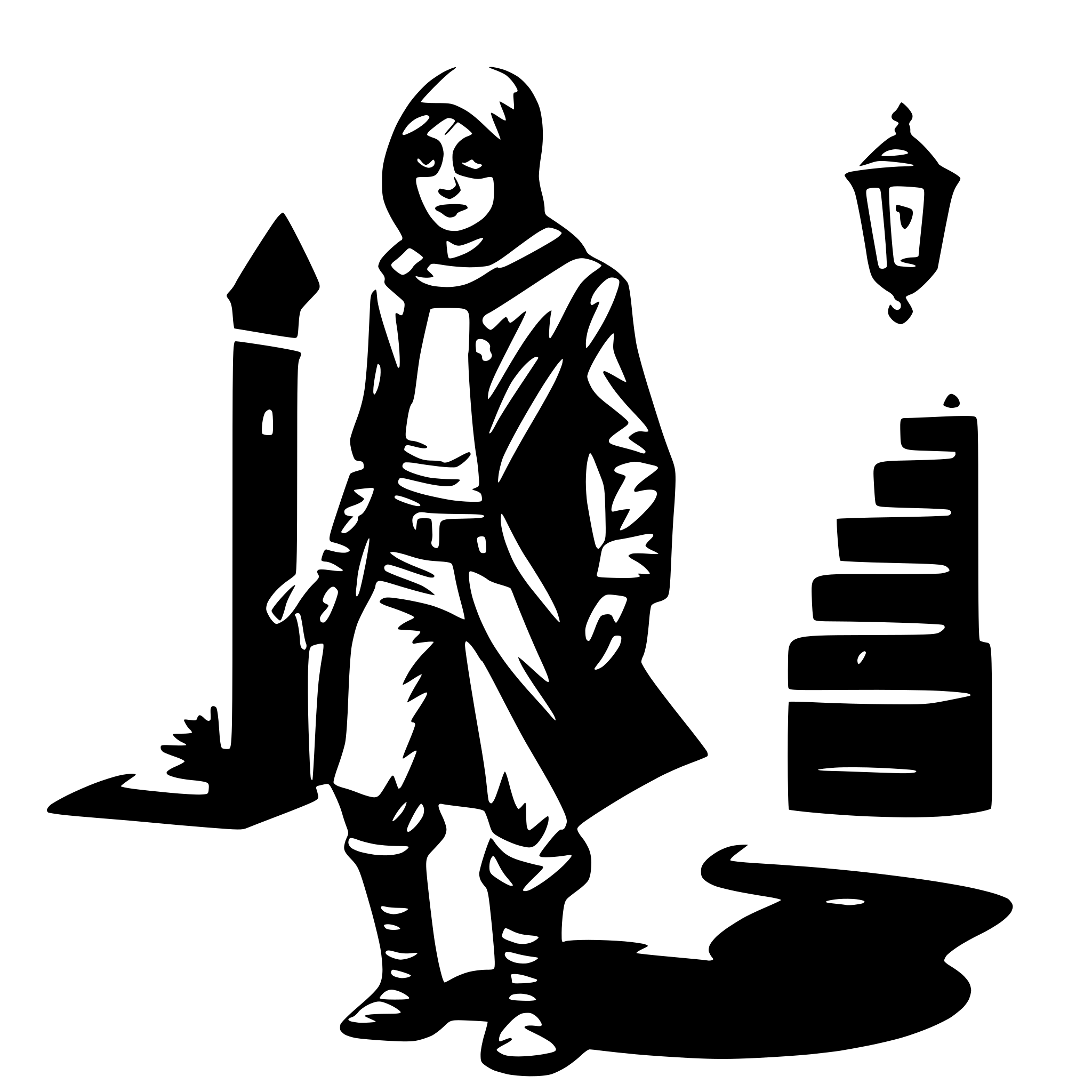 AI-generated SVG of 'theif'