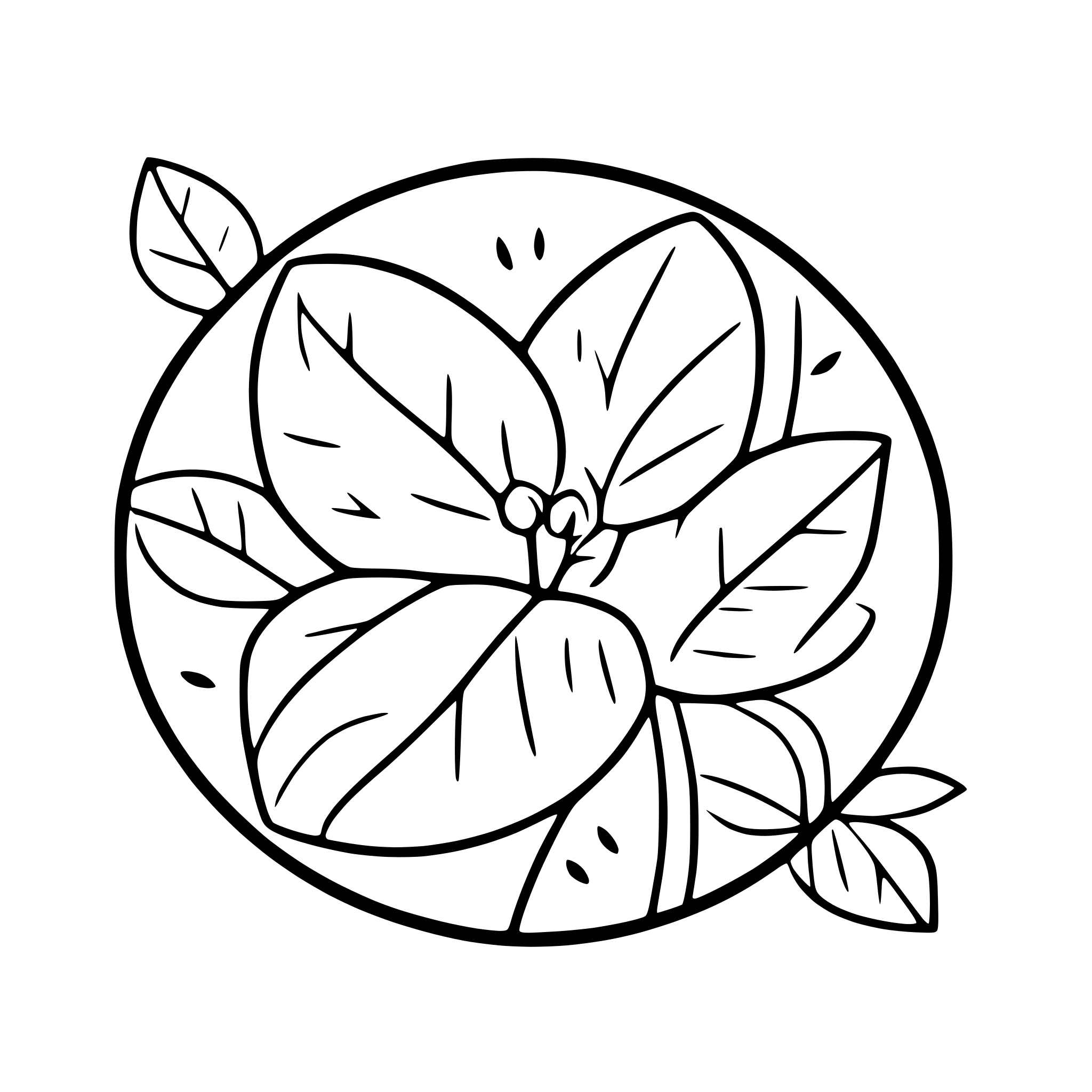 AI-generated SVG of a mandala with floral patterns