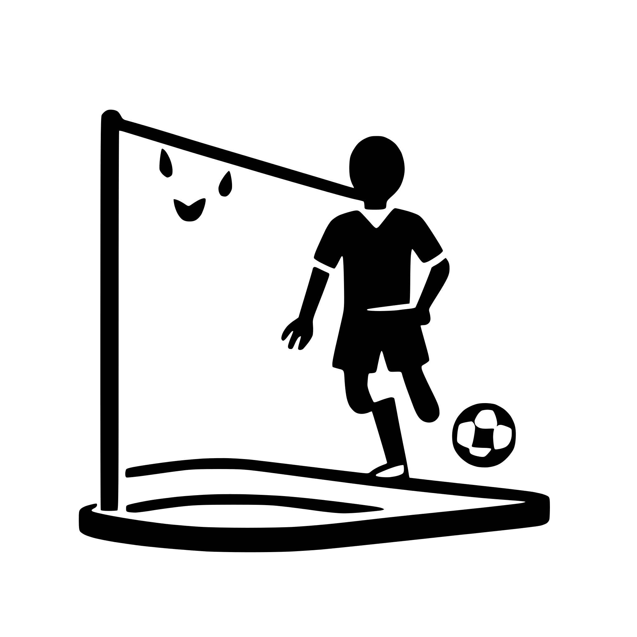 AI-generated SVG of a football with goalposts